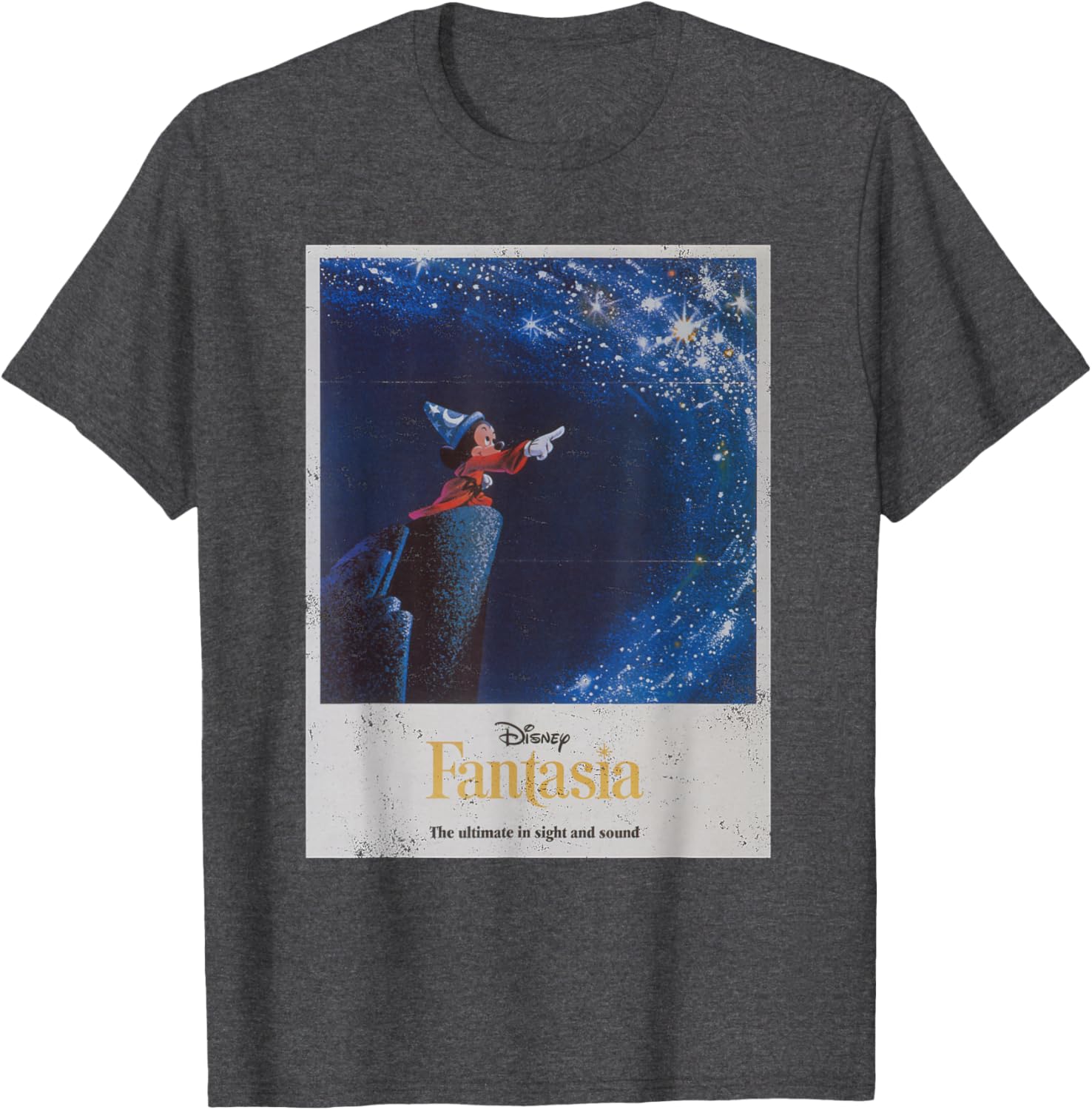 Disney Mickey Mouse Fantasia Retro Poster T-Shirt for Fans and Collectors - 5