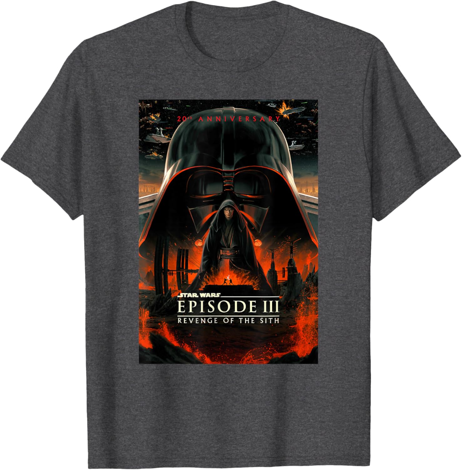 Star Wars 20th Anniversary Episode III Epic Chest Poster T-Shirt for Fans - 3