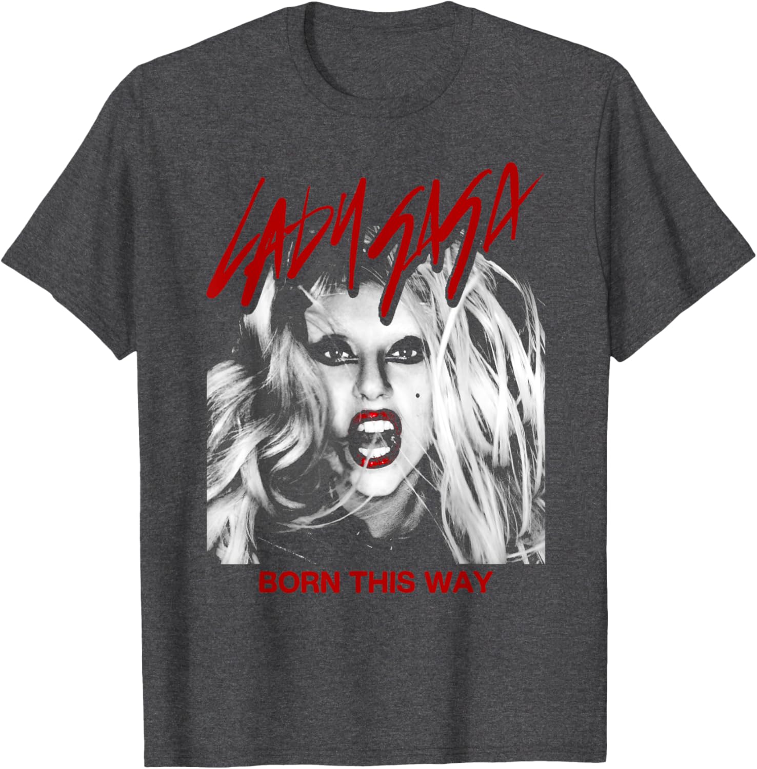 Official Lady Gaga Born This Way Cover T-Shirt for Fans and Collectors - 2