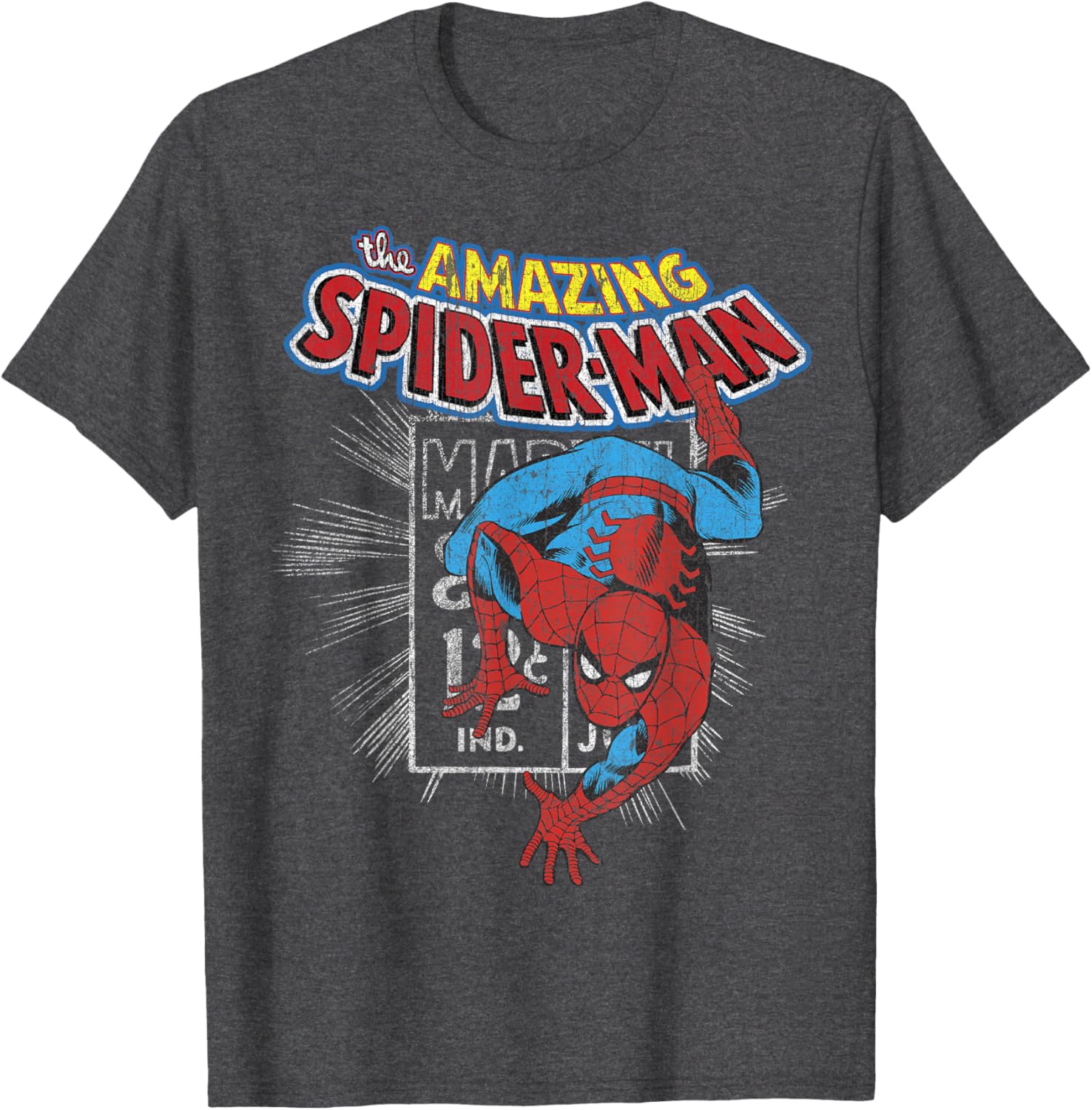 Marvel Amazing Spider-Man Vintage Comic Poster T-Shirt for Fans - 3