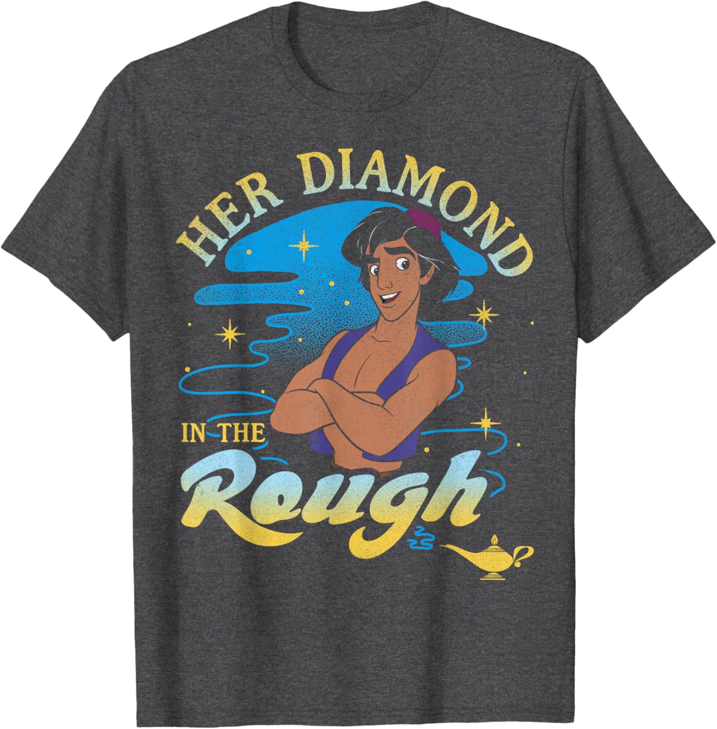 Disney Aladdin Diamond In The Rough Portrait T-Shirt for Fans - 1