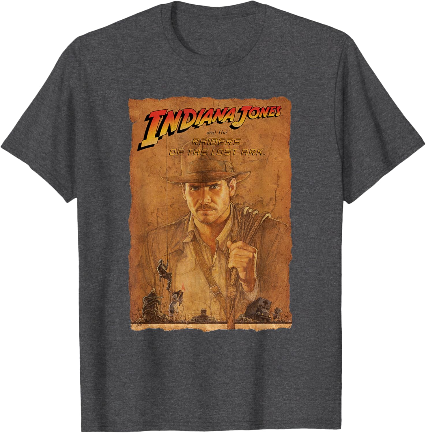 Indiana Jones Raiders of the Lost Ark Poster Art T-Shirt for Fans - 8