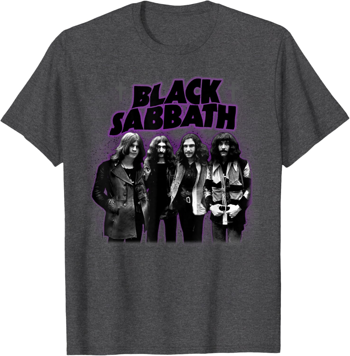 Black Sabbath Cross Glow T-Shirt for Music Fans - Stylish & Comfortable - 3