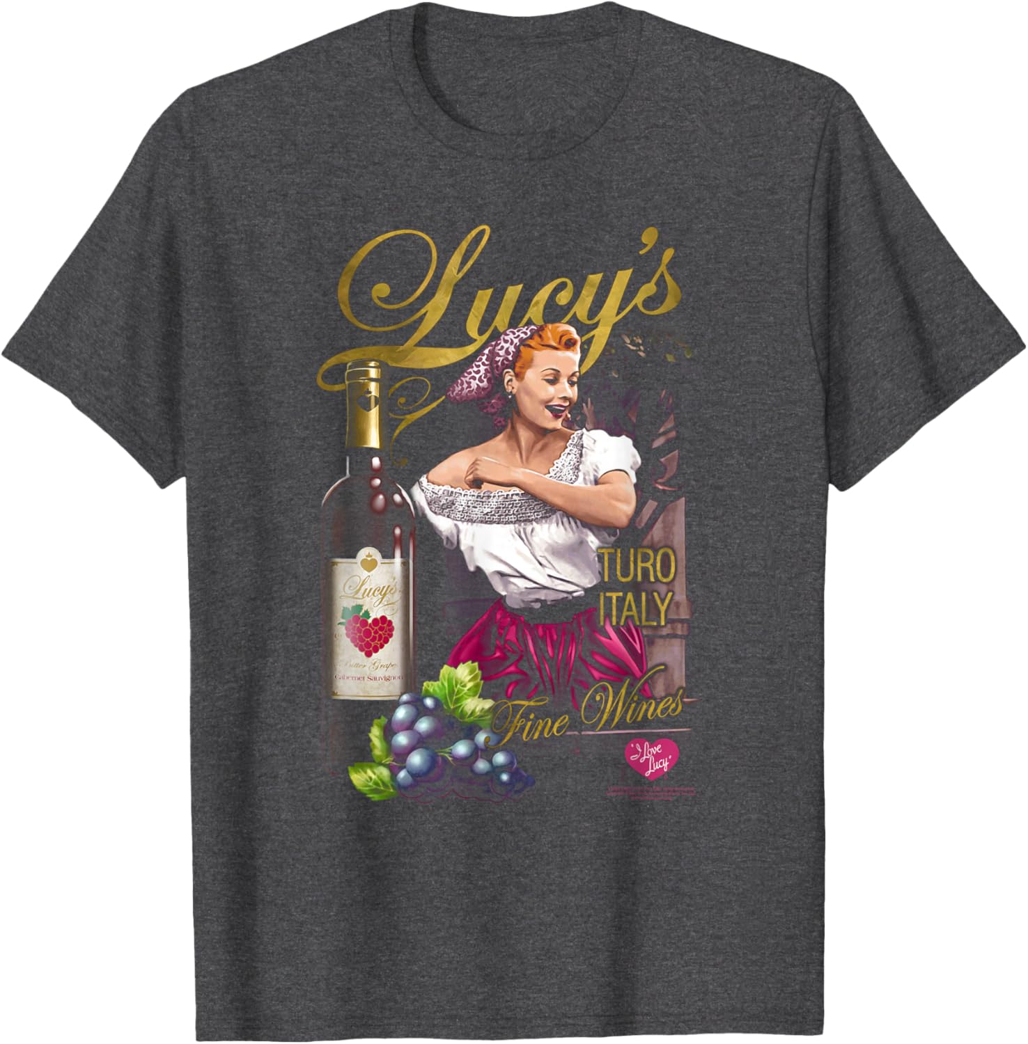 I Love Lucy Bitter Grapes T-Shirt - Vintage TV Comedy Apparel for Fans - 7