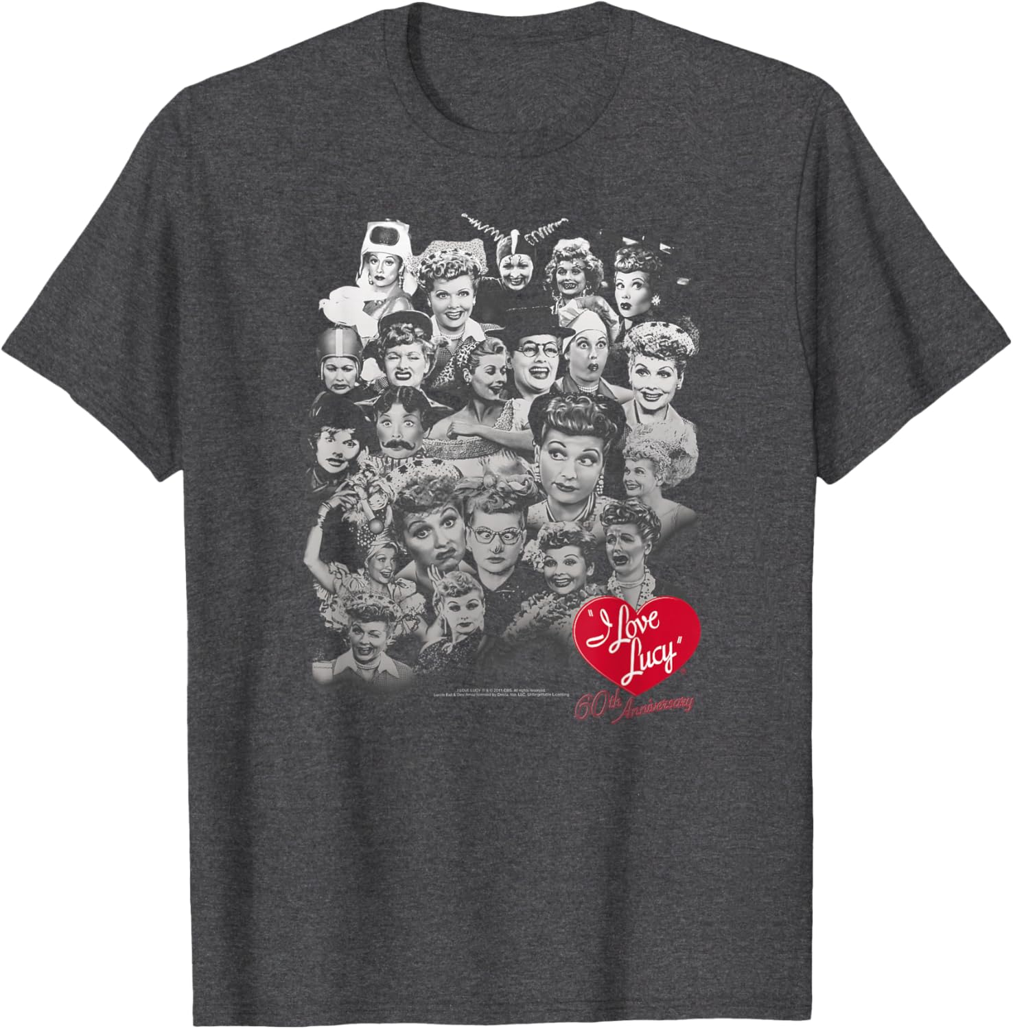 I Love Lucy 60 Years of Fun T-Shirt for Fans and Collectors - 2