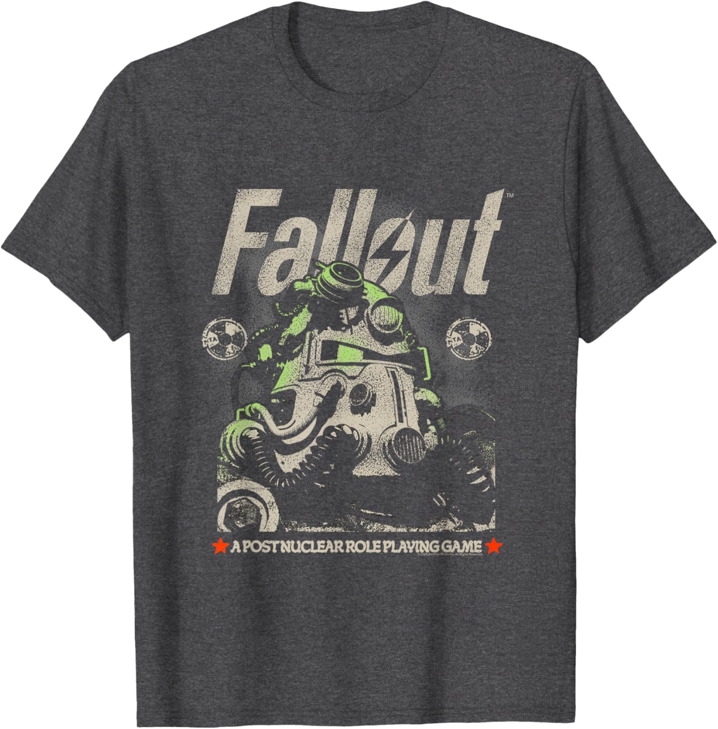 Fallout Distressed Character Portrait T-Shirt for Gamers and Fans - 2