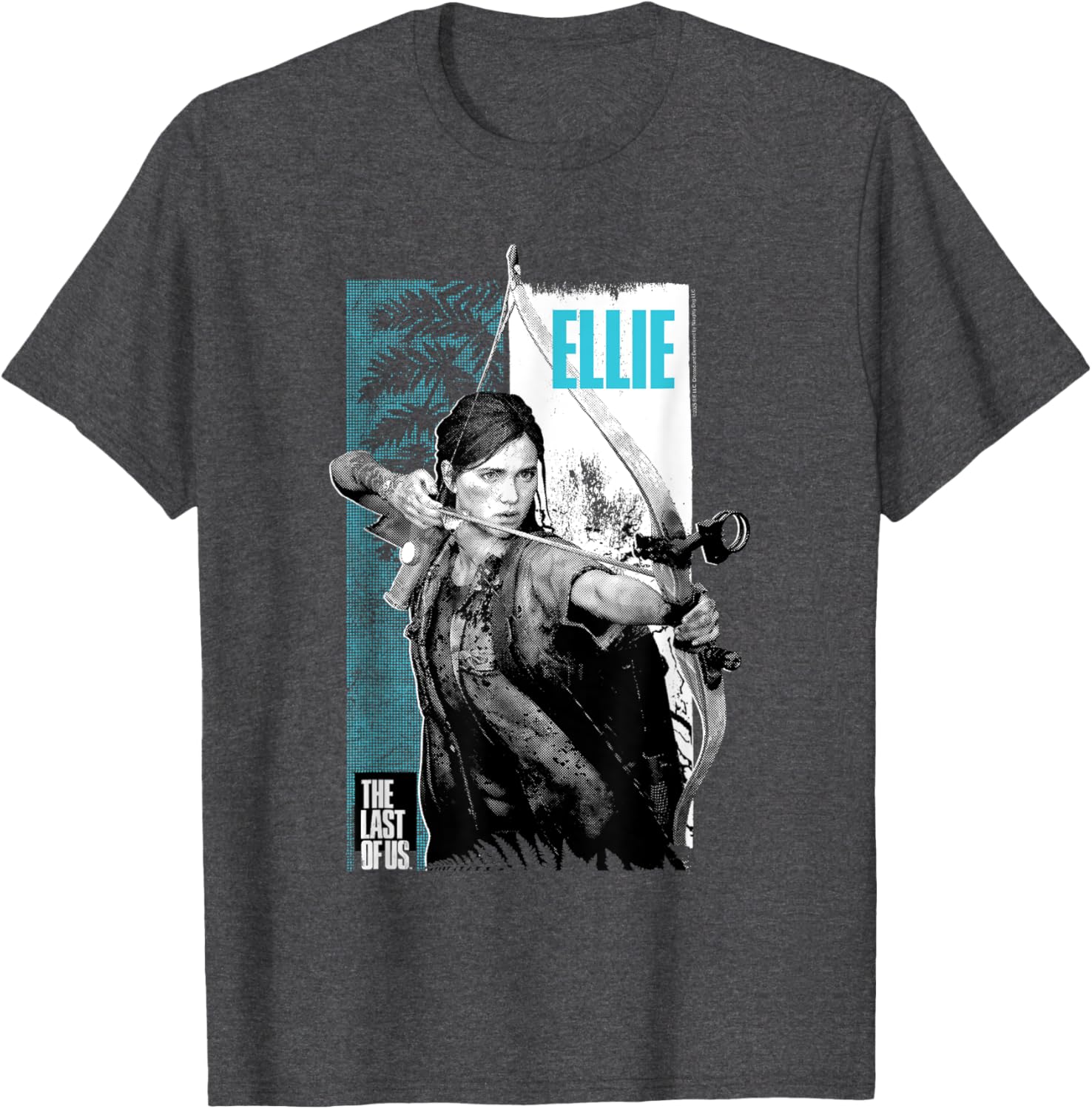 The Last of Us Ellie Bow and Arrow Leaves T-Shirt for Gamers - 2
