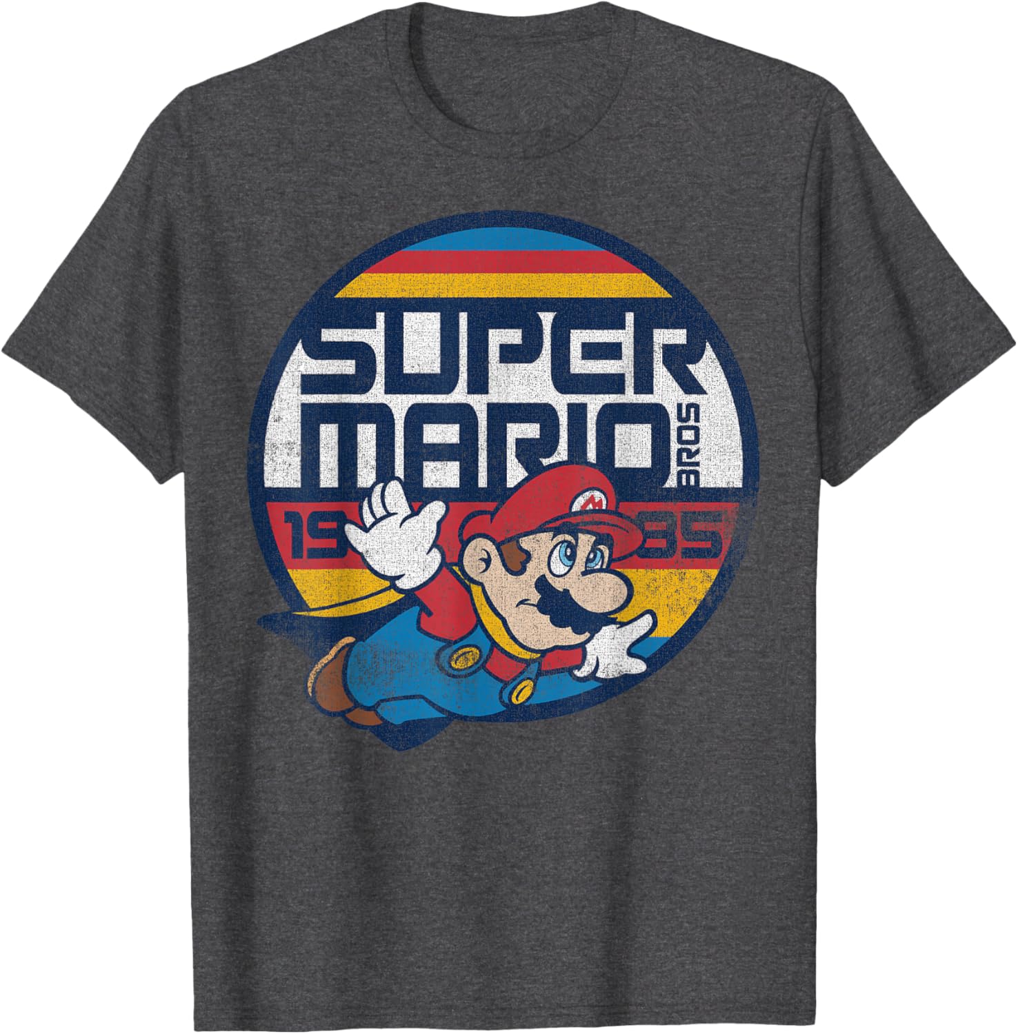 Super Mario Classic Retro Flying 1985 Graphic T-Shirt for Gamers - 4