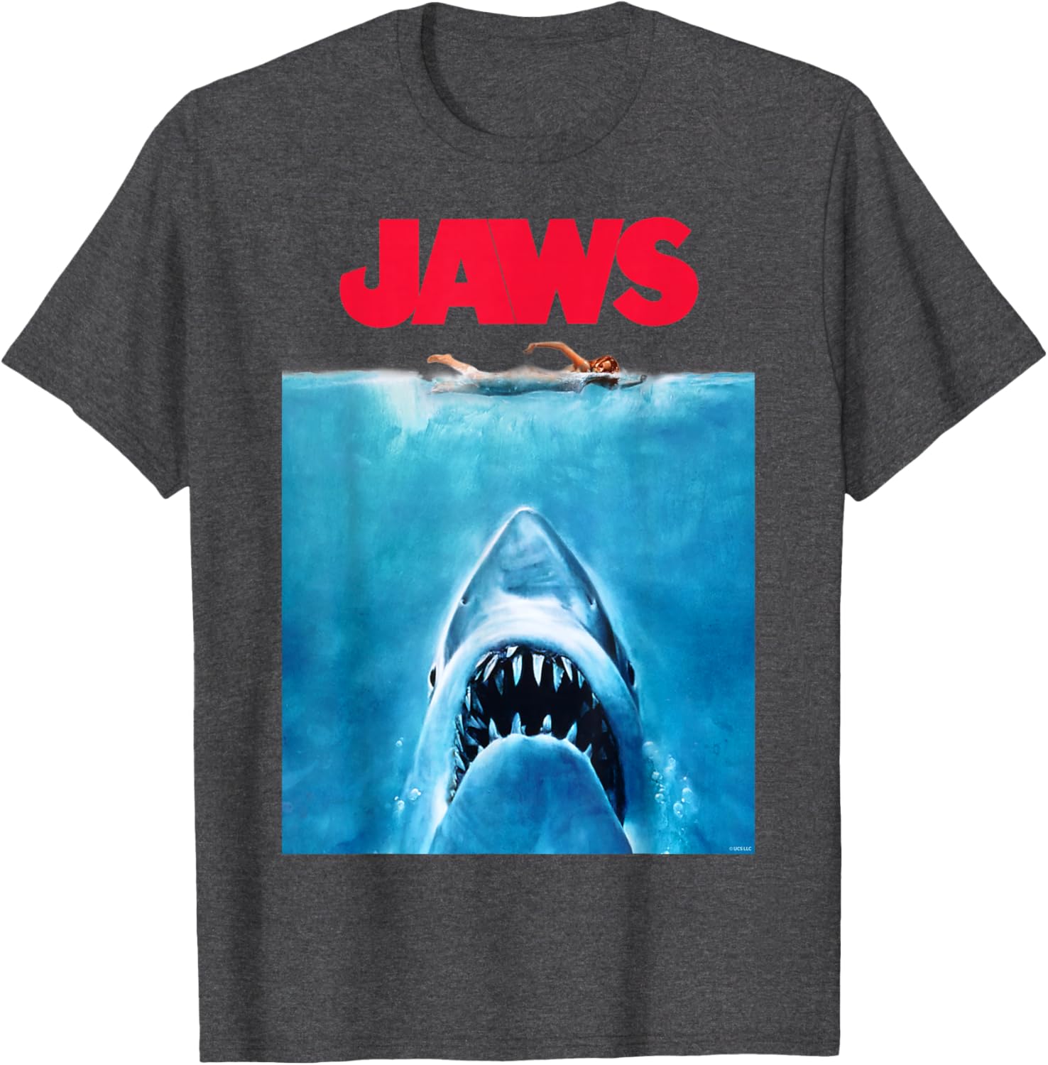 Jaws Oversize Poster T-Shirt for Movie Lovers - Stylish and Comfortable Apparel - 11