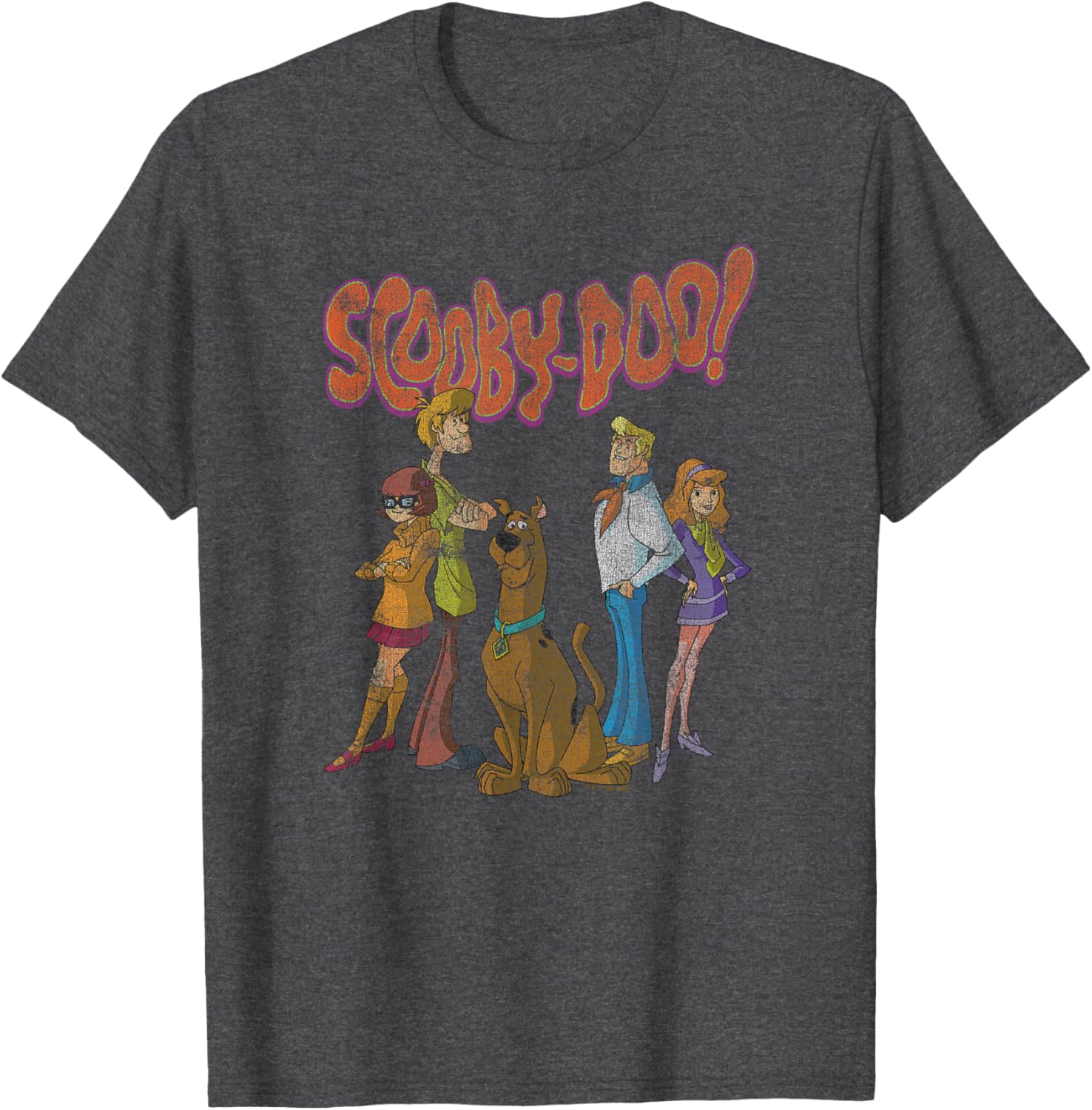 Scooby-Doo Vintage Group Poster T-Shirt for Cool Cartoon Fans - 4
