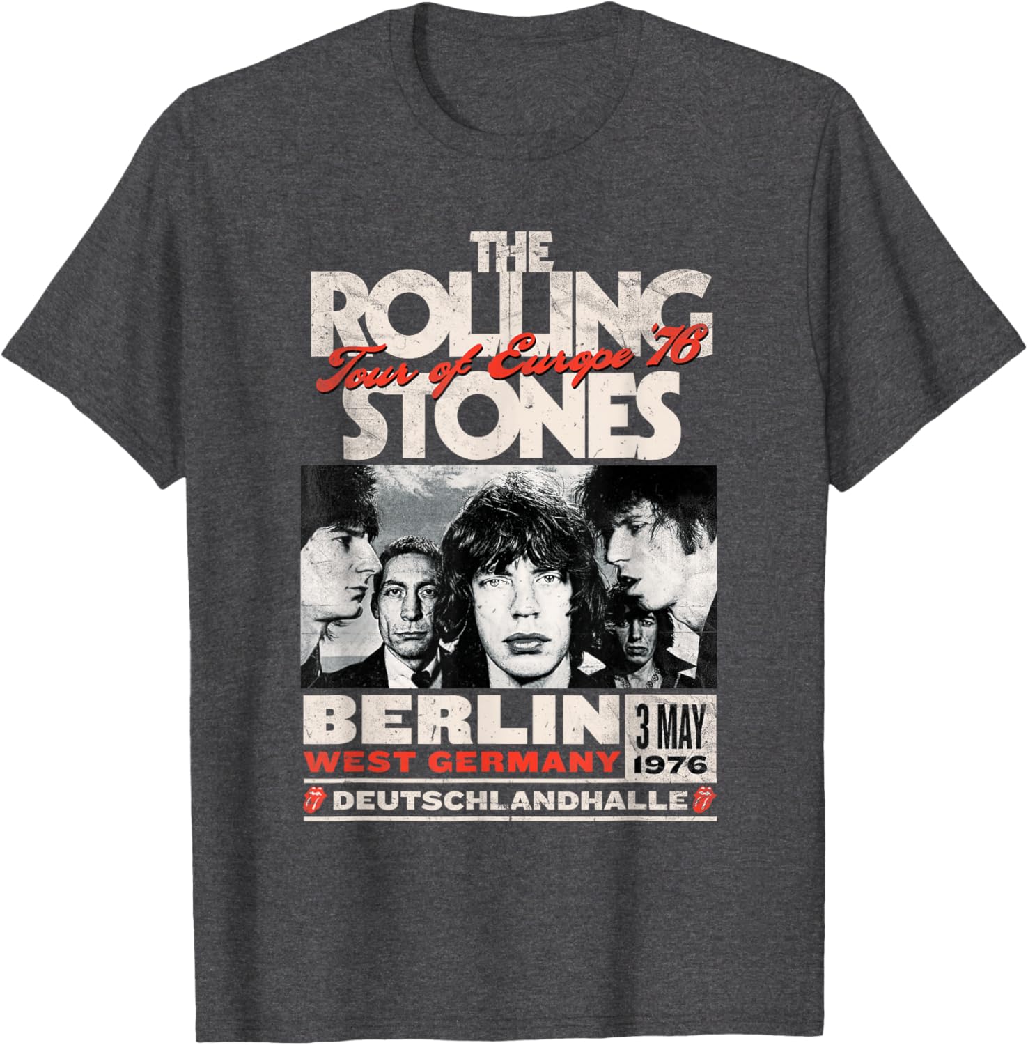 Rolling Stones Berlin 76 T-Shirt Stylish Music Tee for Concert Lovers - 3