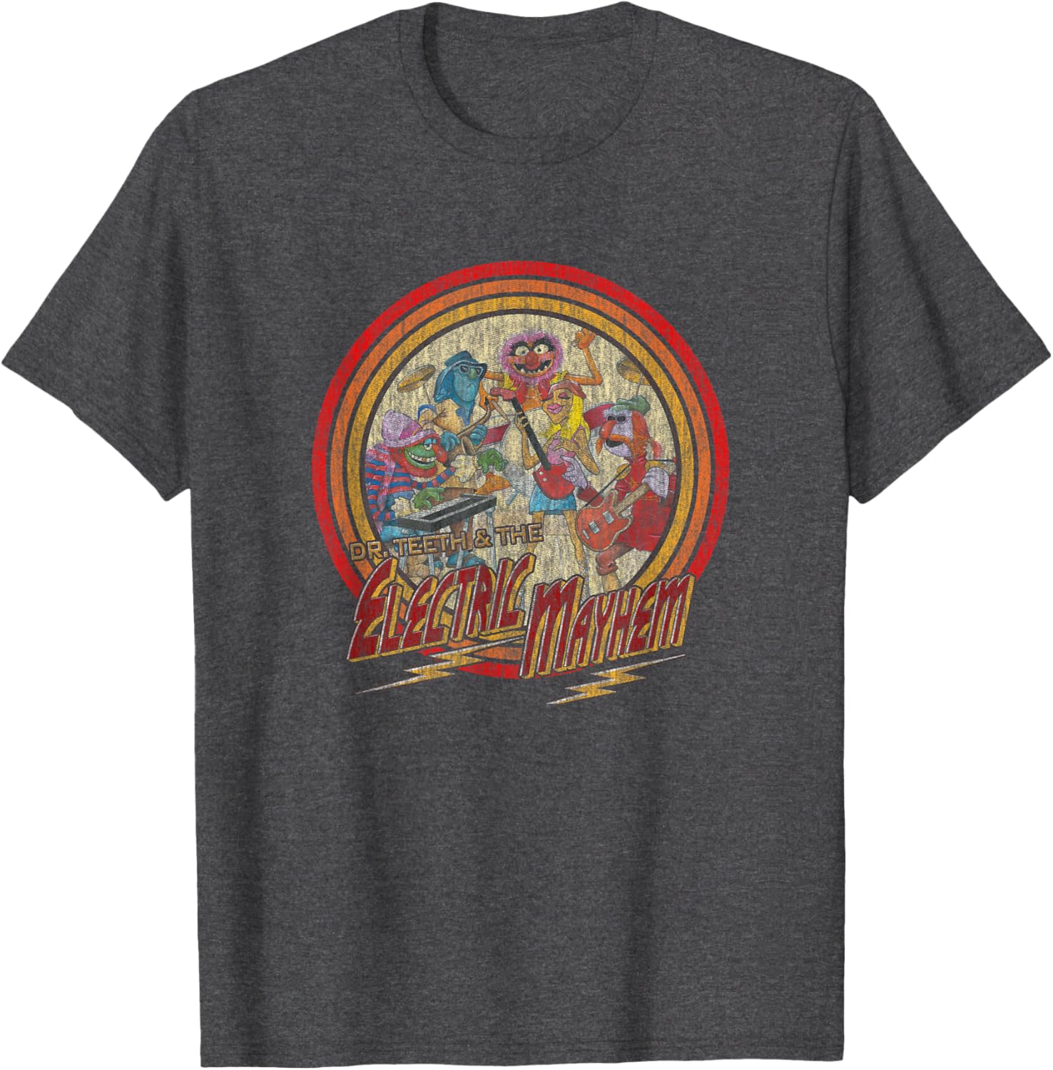Disney Muppets Electric Mayhem Vintage Band Poster T-Shirt for Fans - 4
