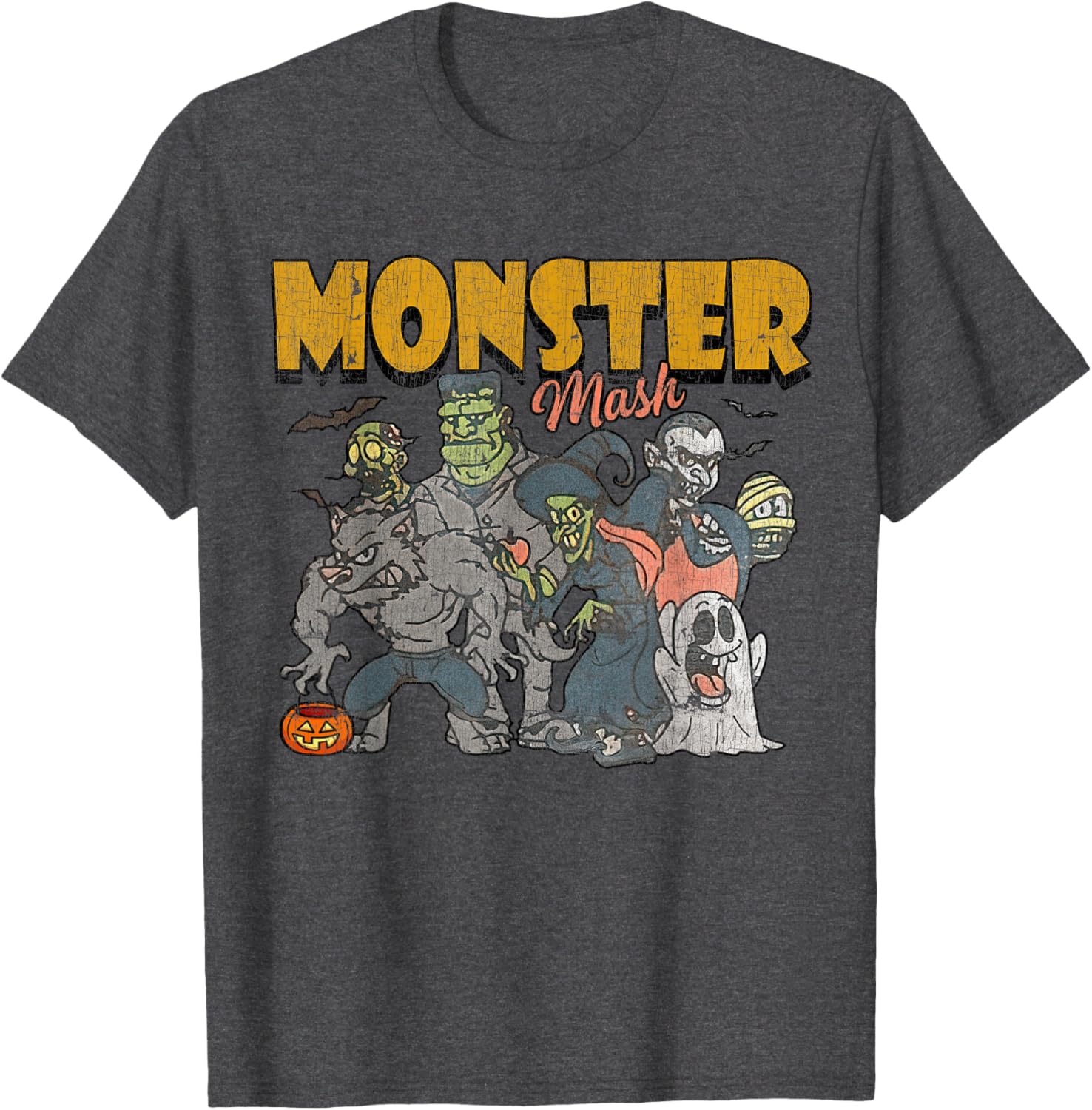 Funny Vintage Ghost Halloween T-Shirt - Monster Mash Design for Spooky Fun - 14