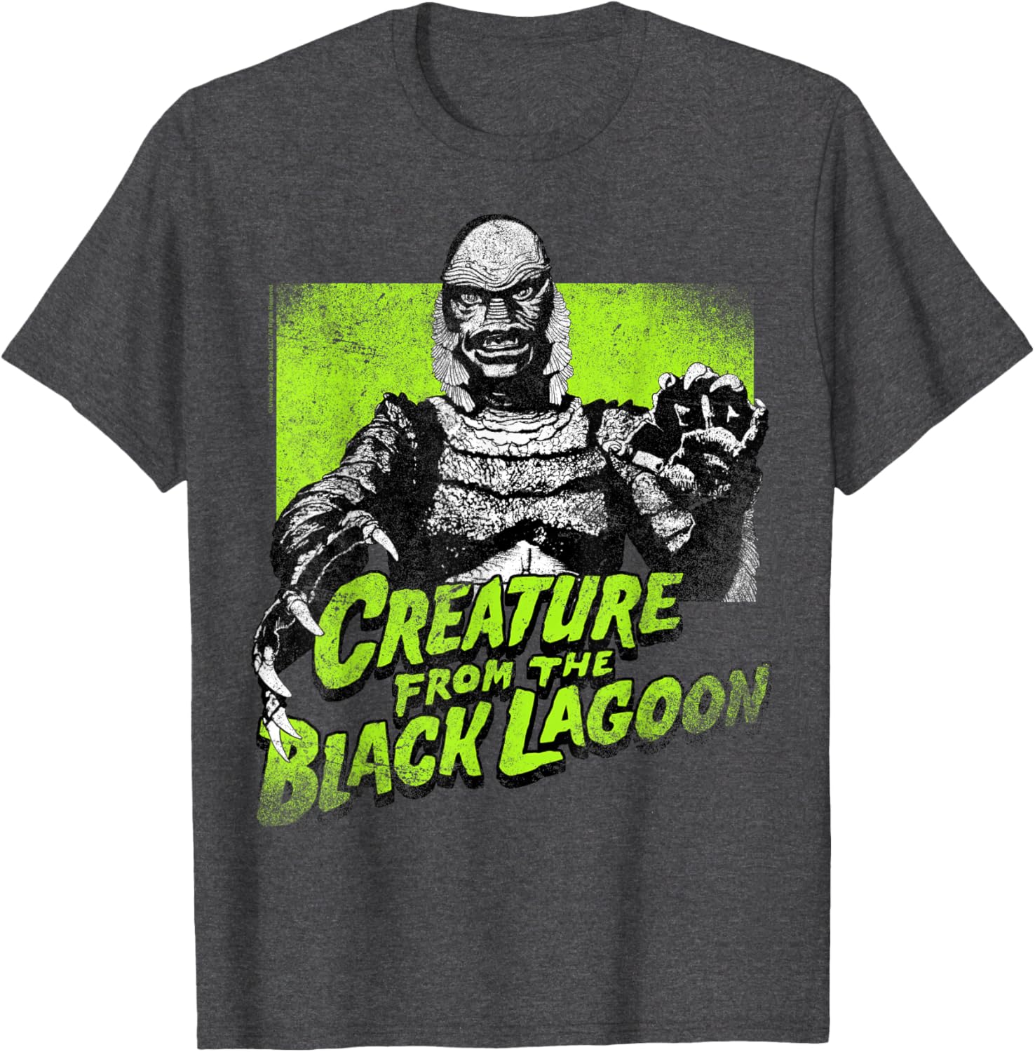 Universal Monsters Creature From The Black Lagoon Green T-Shirt for Fans - 9