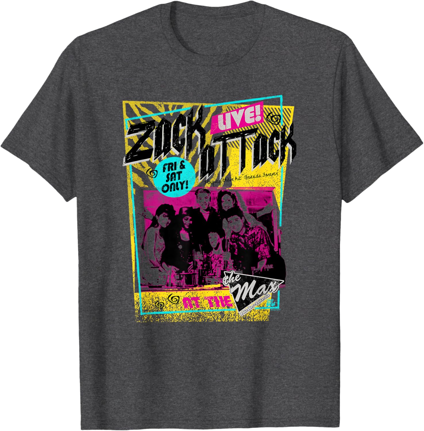 Saved By The Bell Zack Attack Live Tee - Fun Retro Graphic Shirt - 3