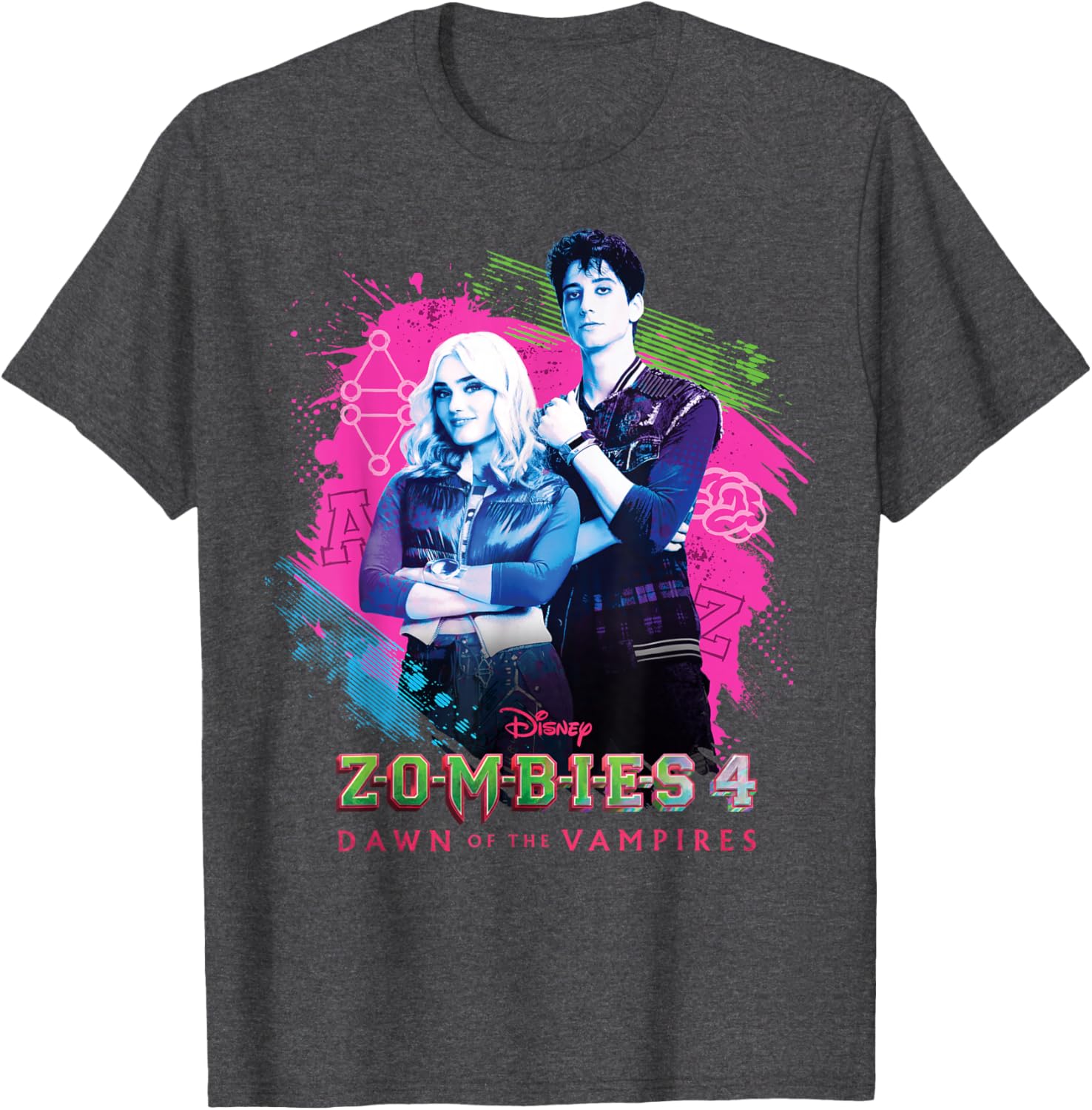 Disney Zombies 4 T-Shirt featuring Zed and Addison for fans - 1