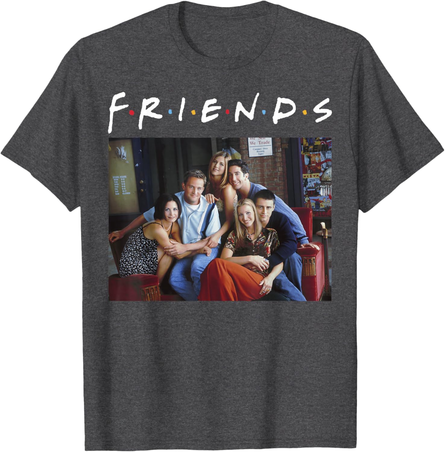 Friends Classic Logo Group Portrait T-Shirt for Fans and Fashionistas - 6