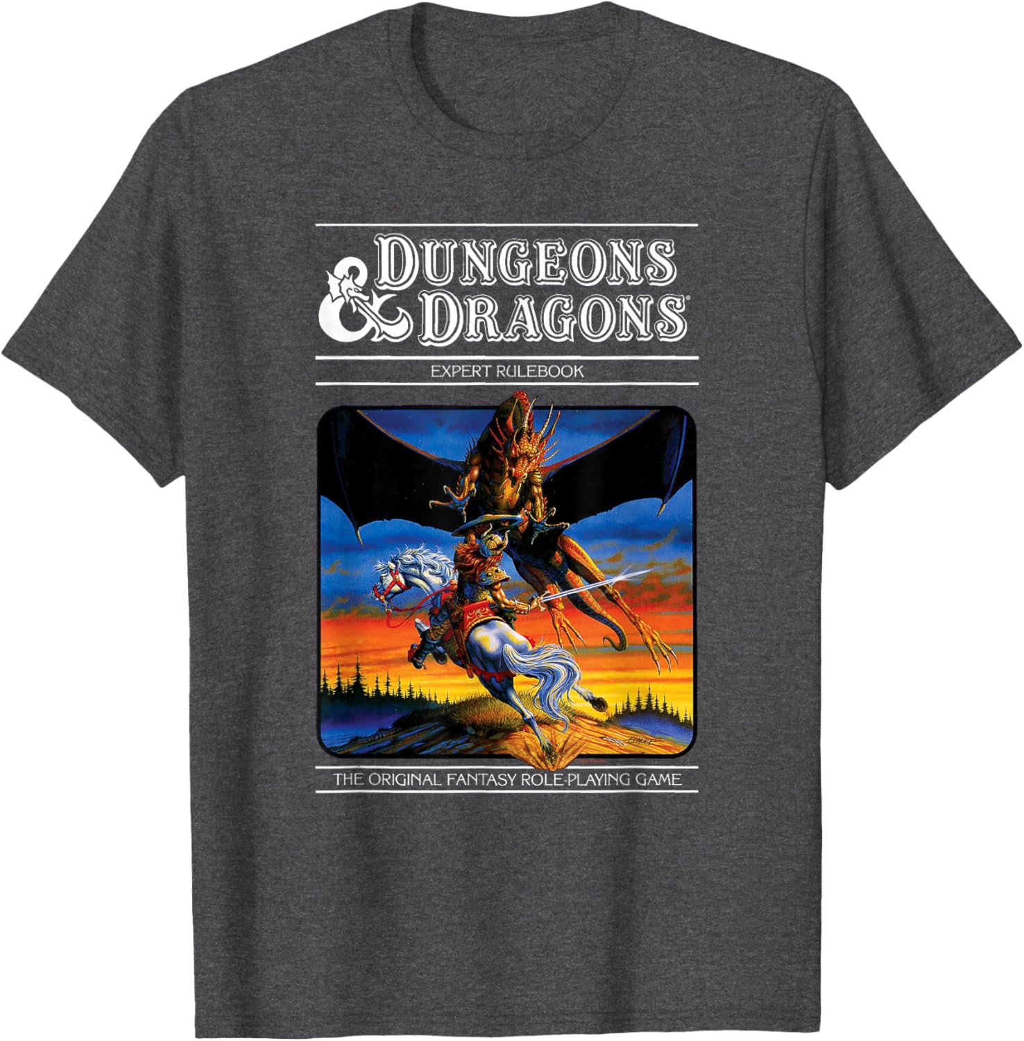 Dungeons & Dragons Vintage Expert Rulebook T-Shirt for Gamers and Fans - 3