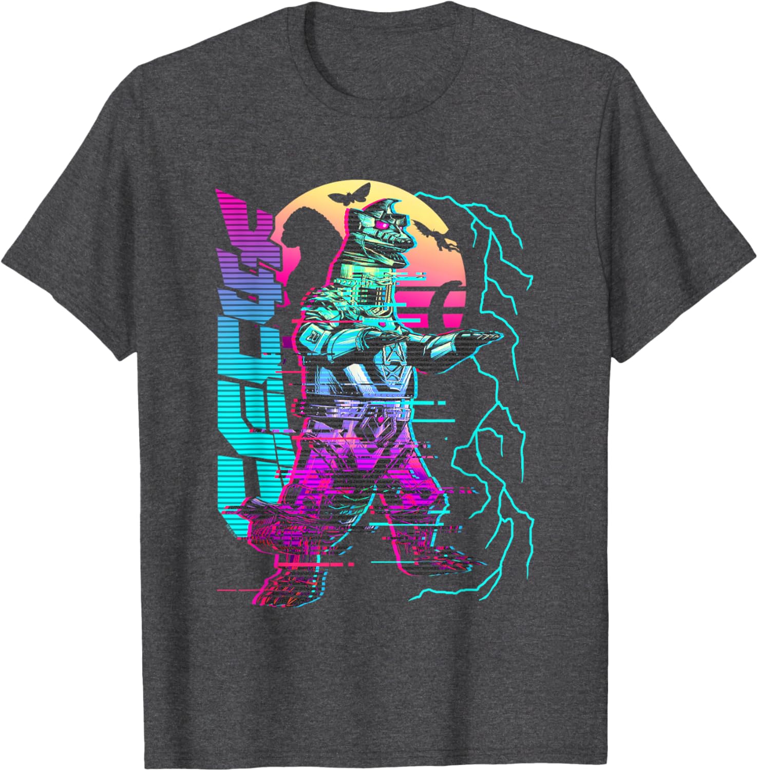 Godzilla Neon Mechagodzilla T-Shirt for Fans of Epic Monster Movies - 2