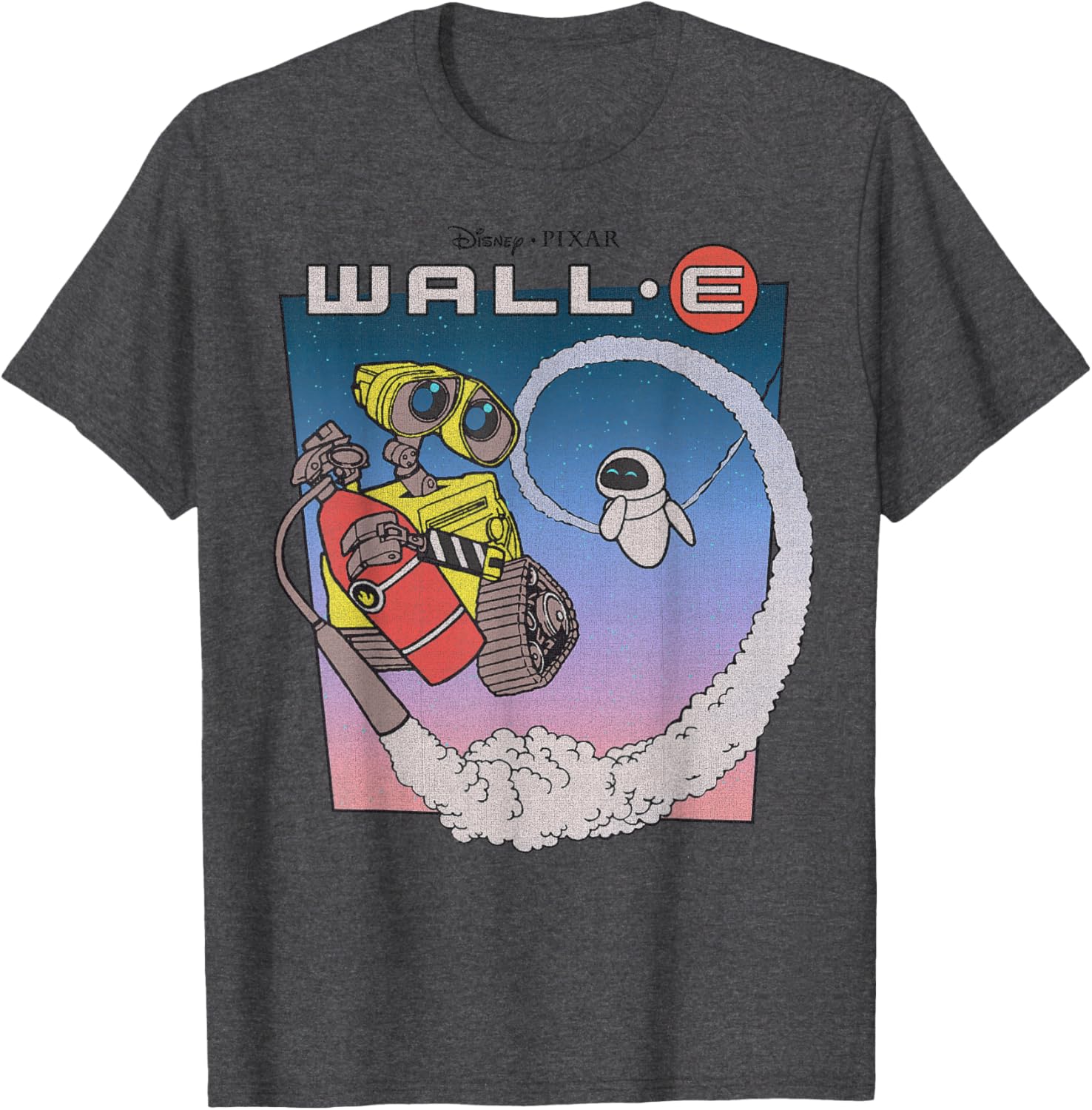 Disney Pixar Wall-E Eve Retro Distressed T-Shirt for Fans and Collectors - 1