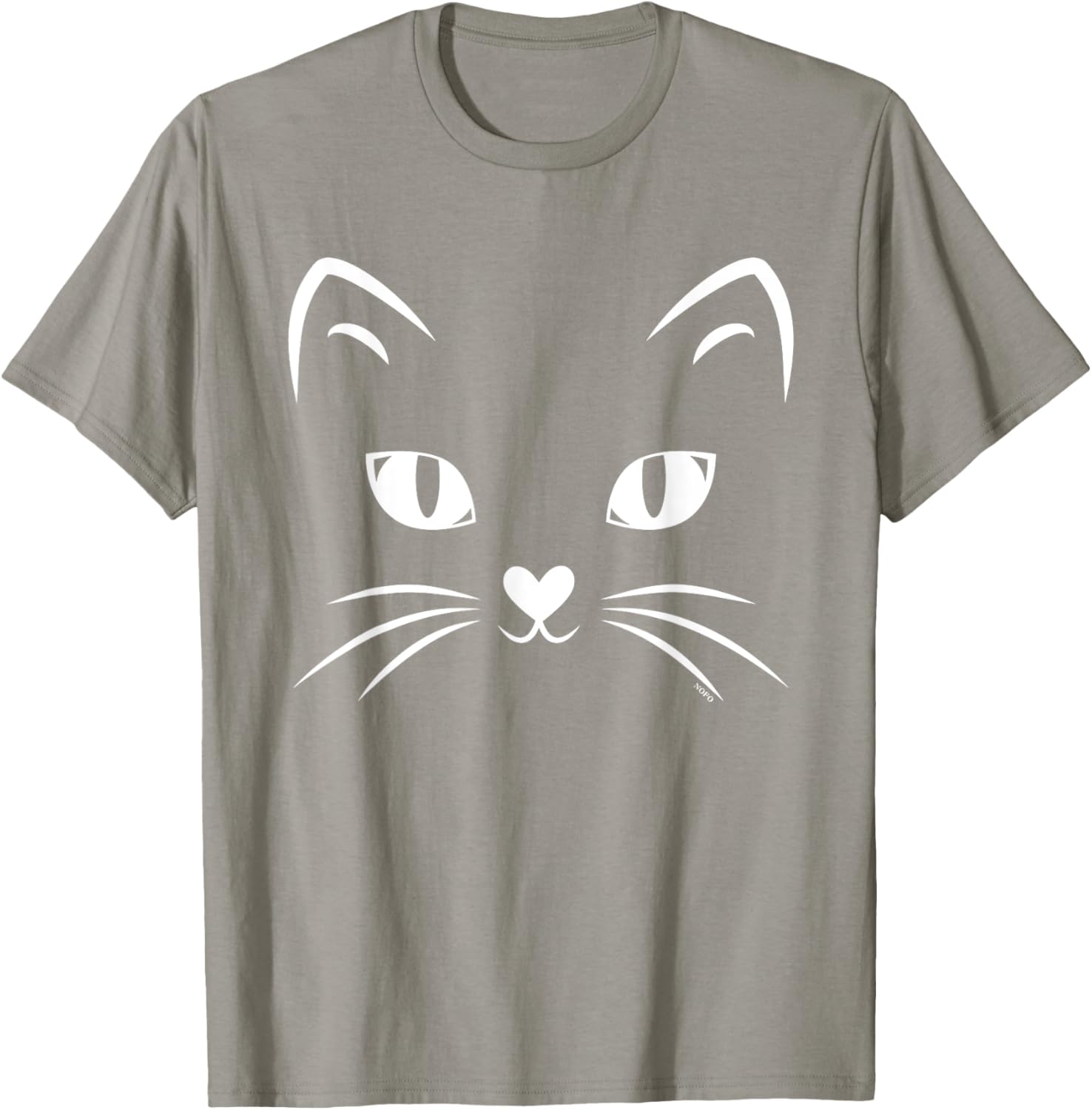 Black Cat Face Halloween Costume T-Shirt for Cat Lovers and Parties - 19