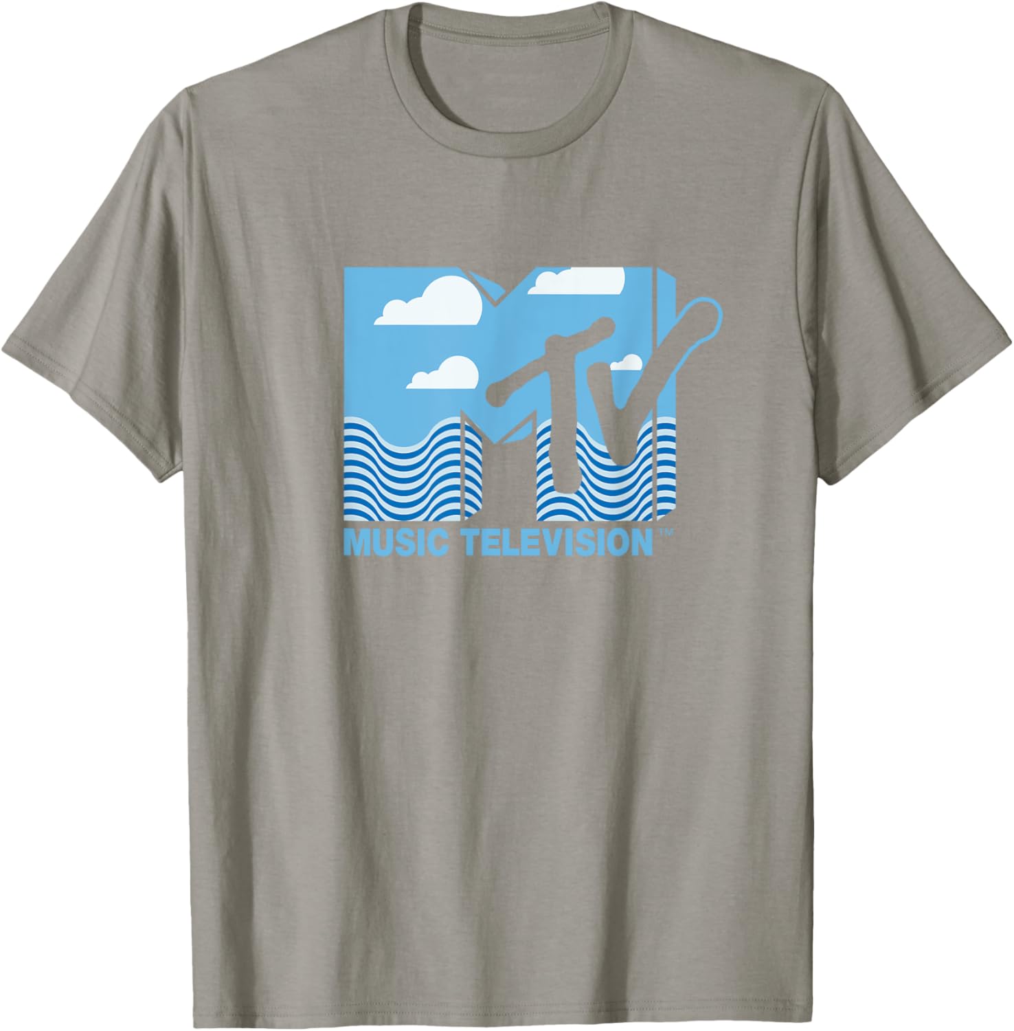 Mademark x MTV Official Logo T-Shirt with Water, Clouds & Blue Sky - 21