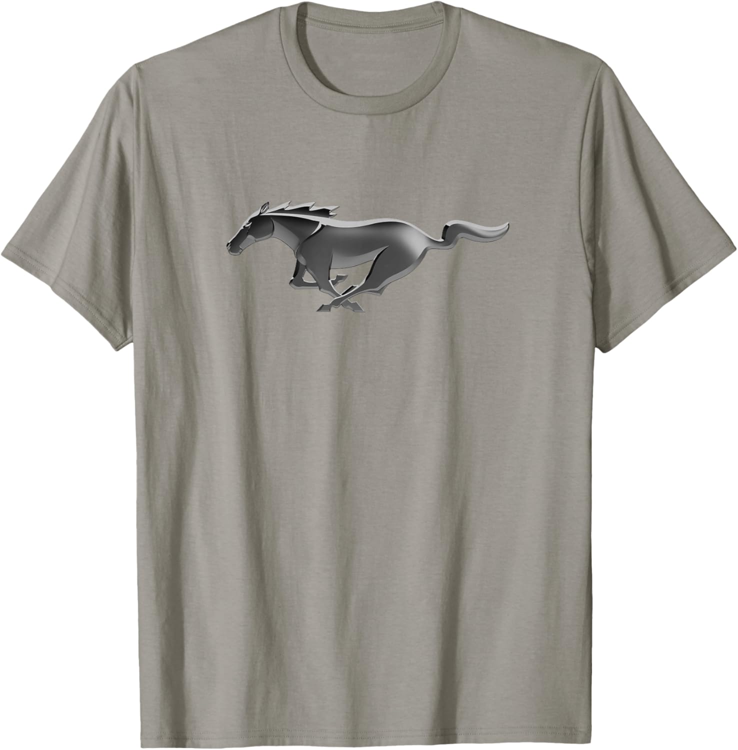 Ford Mustang Modern Pony Logo T-Shirt Classic Automotive Apparel - 4