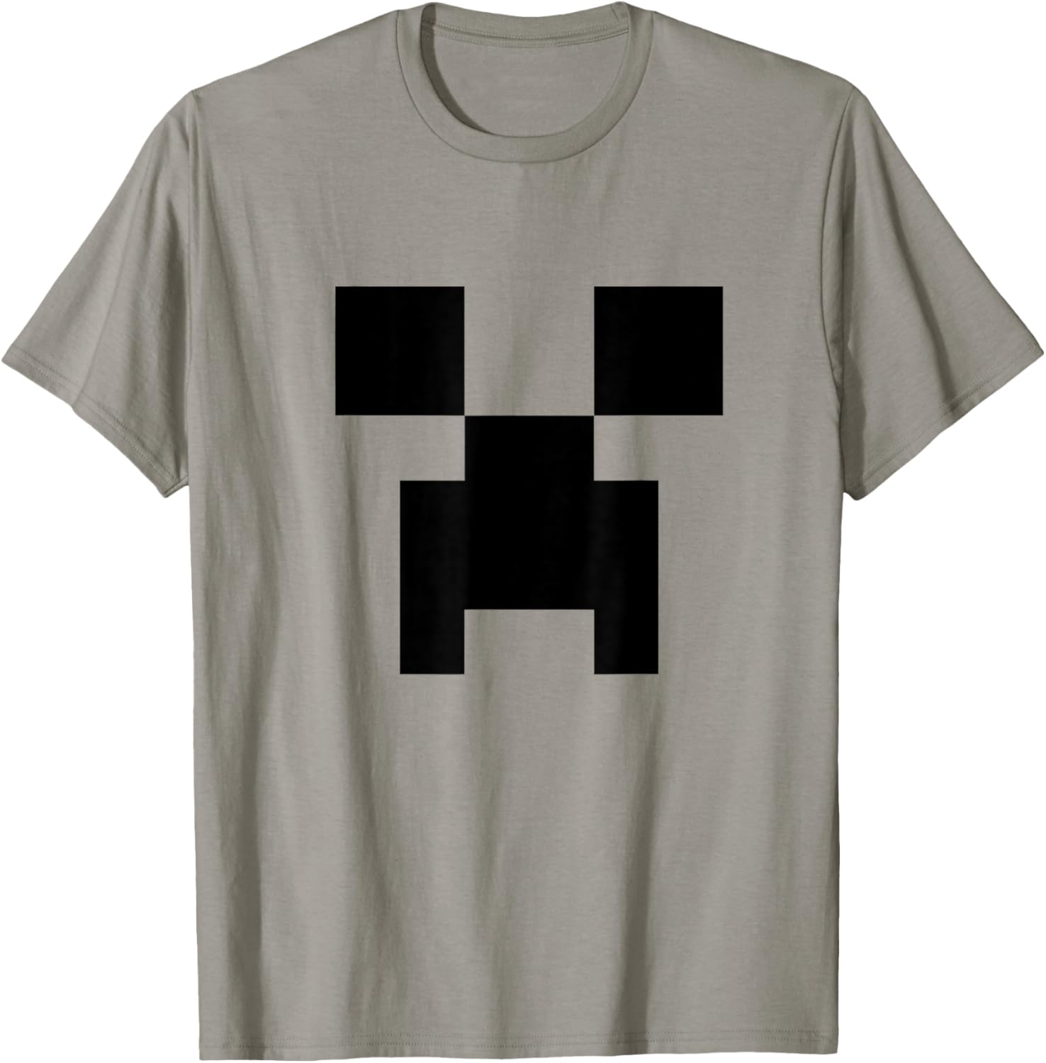 Minecraft Big Creeper Face Minimalist Pixel T-Shirt for Fans - 11