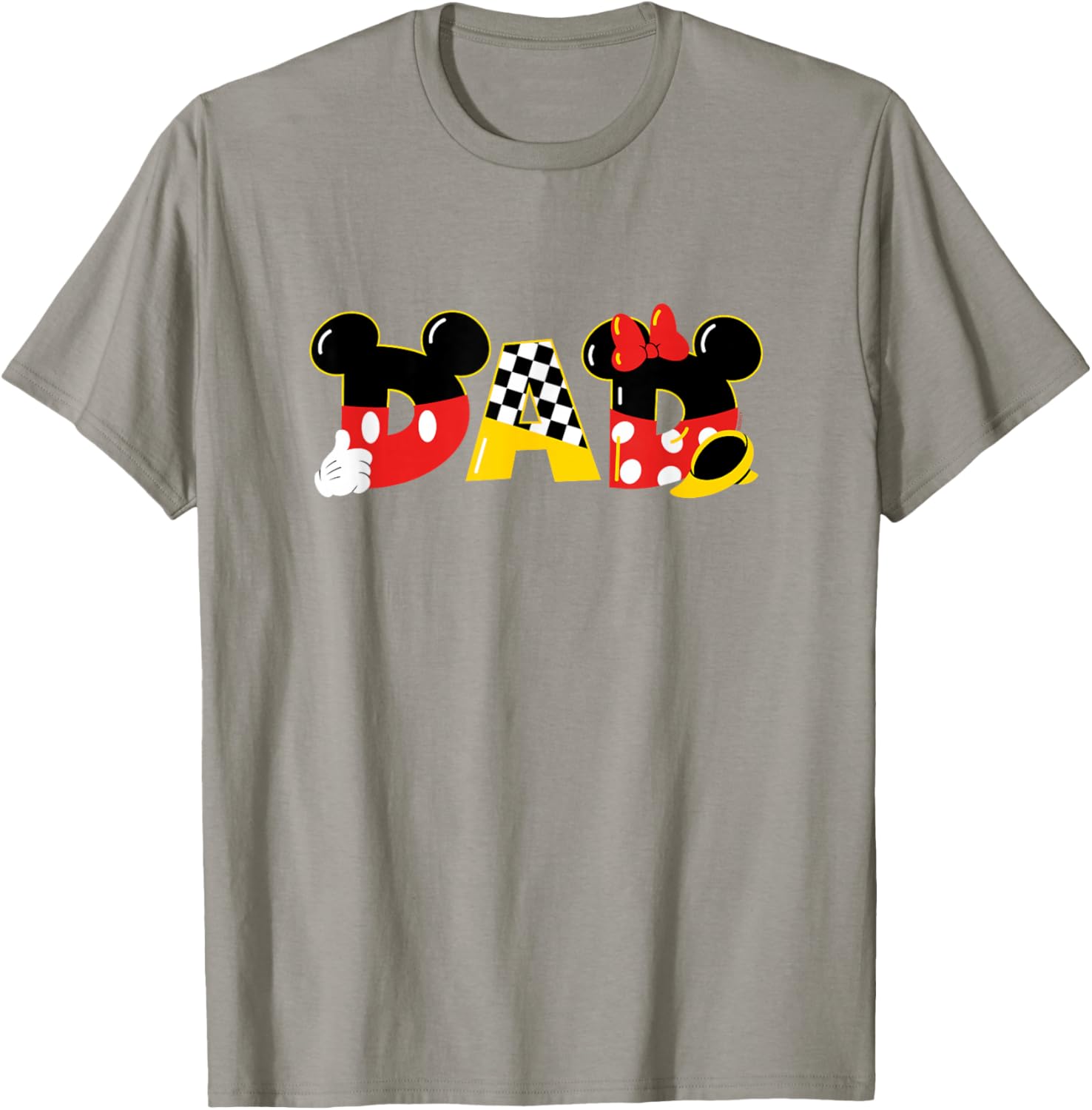 Disney Mickey and Minnie Mouse Dad T-Shirt for Father's Day Birthday Gift - 25