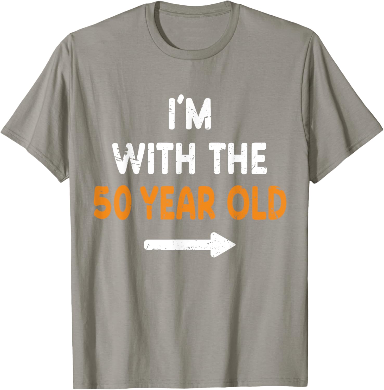I'm With The 50 Year Old Halloween Costume T-Shirt for Easy Matching Fun - 7