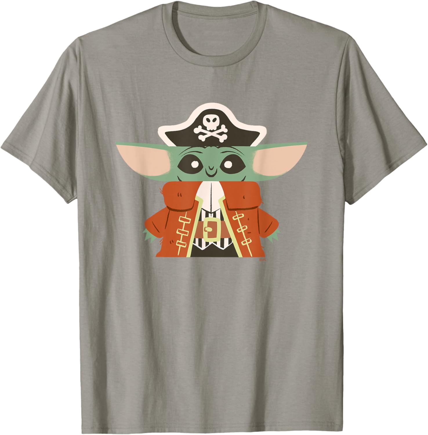 Grogu The Mandalorian Pirate Halloween Costume T-Shirt for Kids and Adults - 8