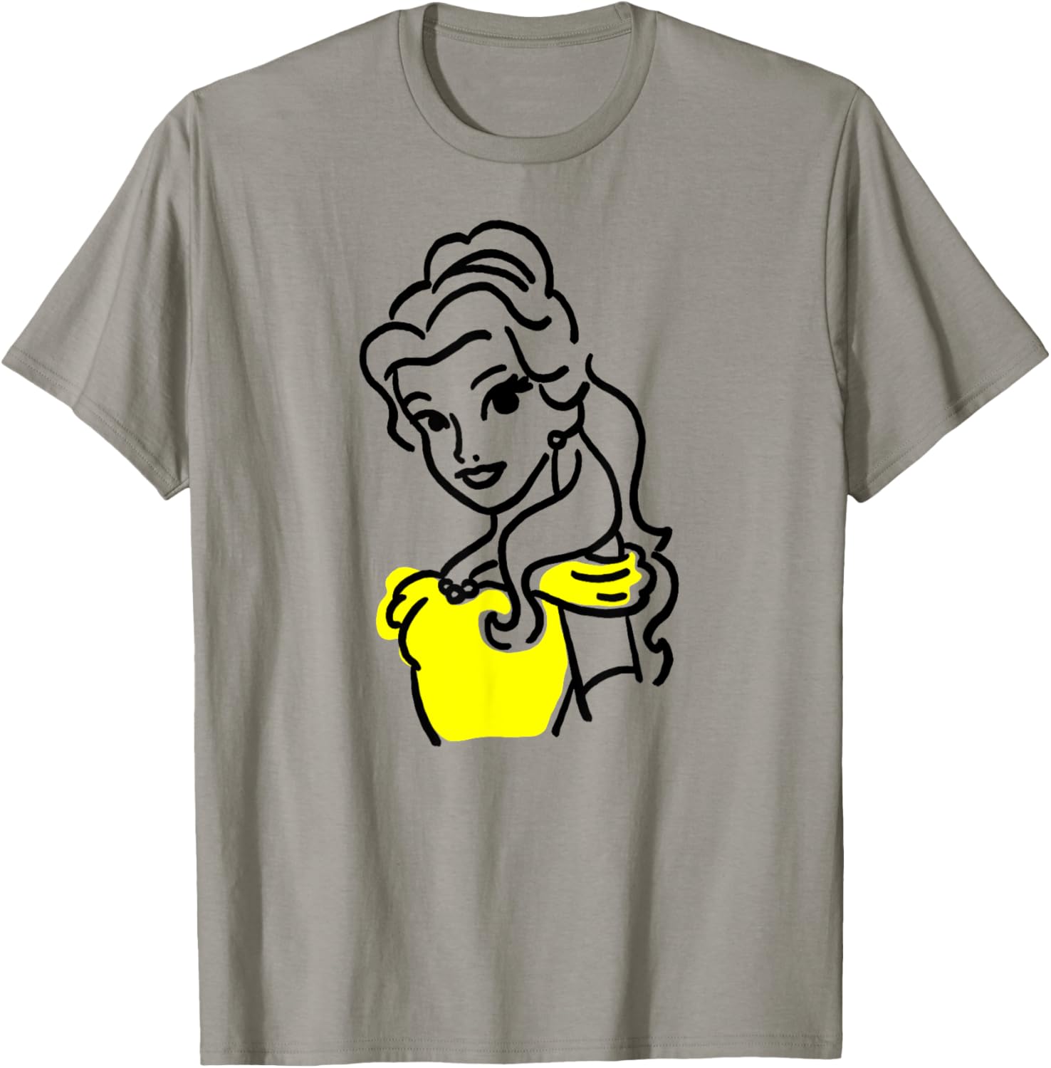 Amazon Essentials Men's Princess Belle T-Shirt White Small Stylish Tee - 5