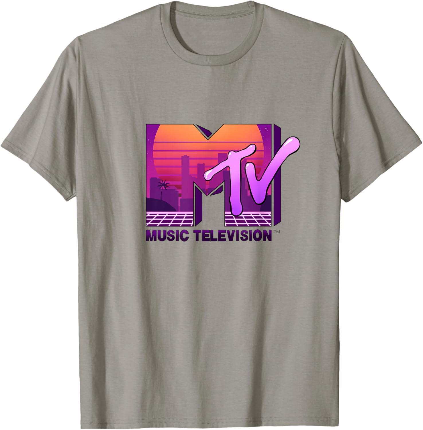 Mademark x MTV Sunset Skyline T-Shirt - Official MTV Logo Design - 3