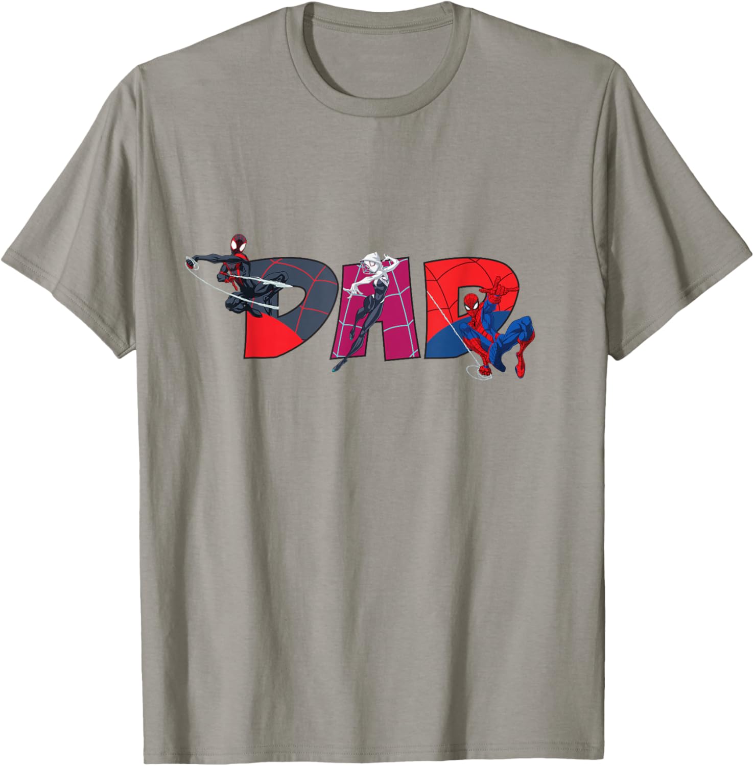 Marvel Spider-Man Trio Dad T-Shirt Perfect for Father's Day and Family Trips - 15