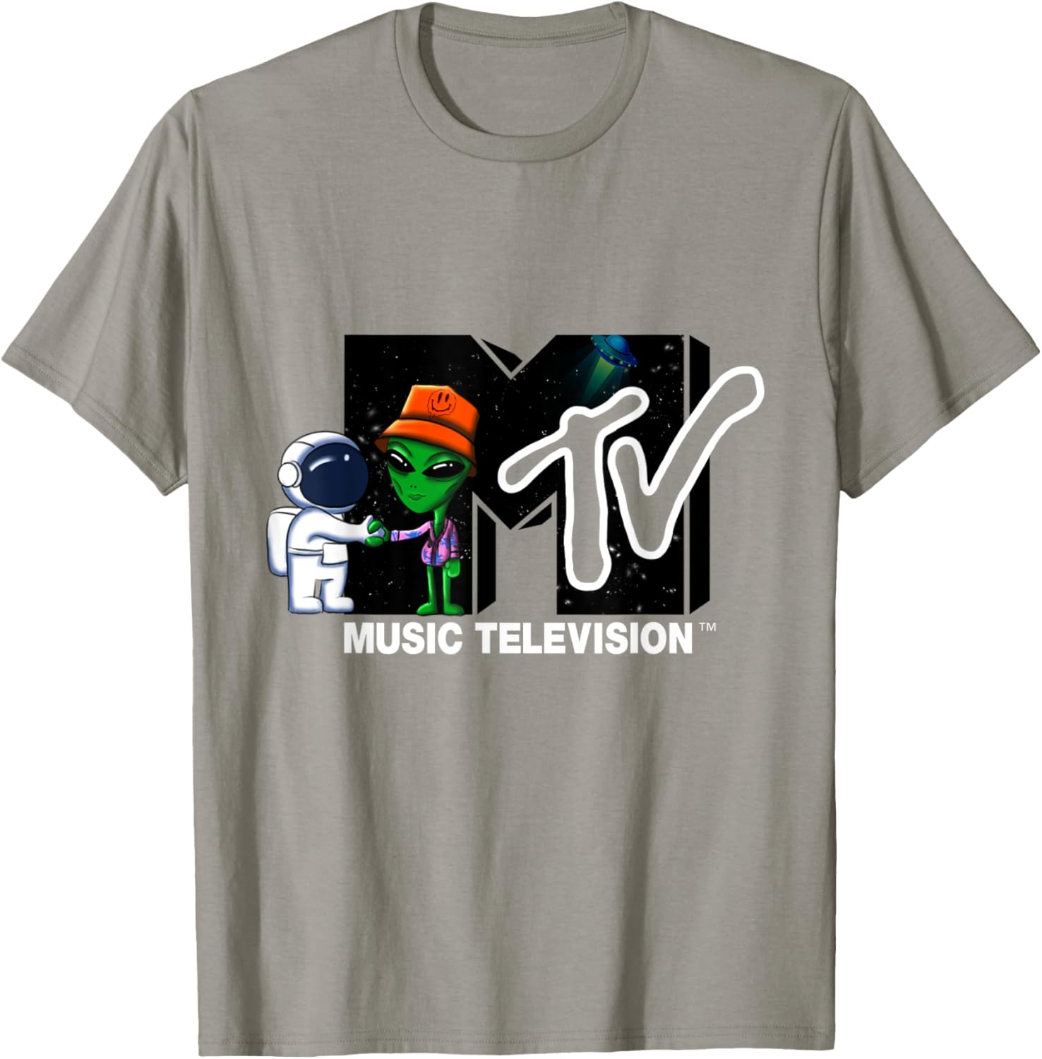 Mademark x MTV Astronaut Alien Space T-Shirt Official MTV Logo Design - 25