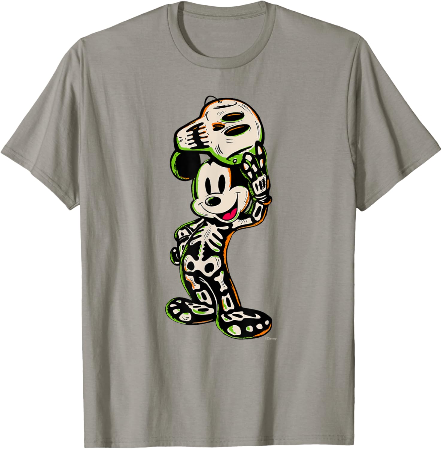 Disney 100 Mickey Mouse Halloween Skeleton Costume T-Shirt for Kids - 10