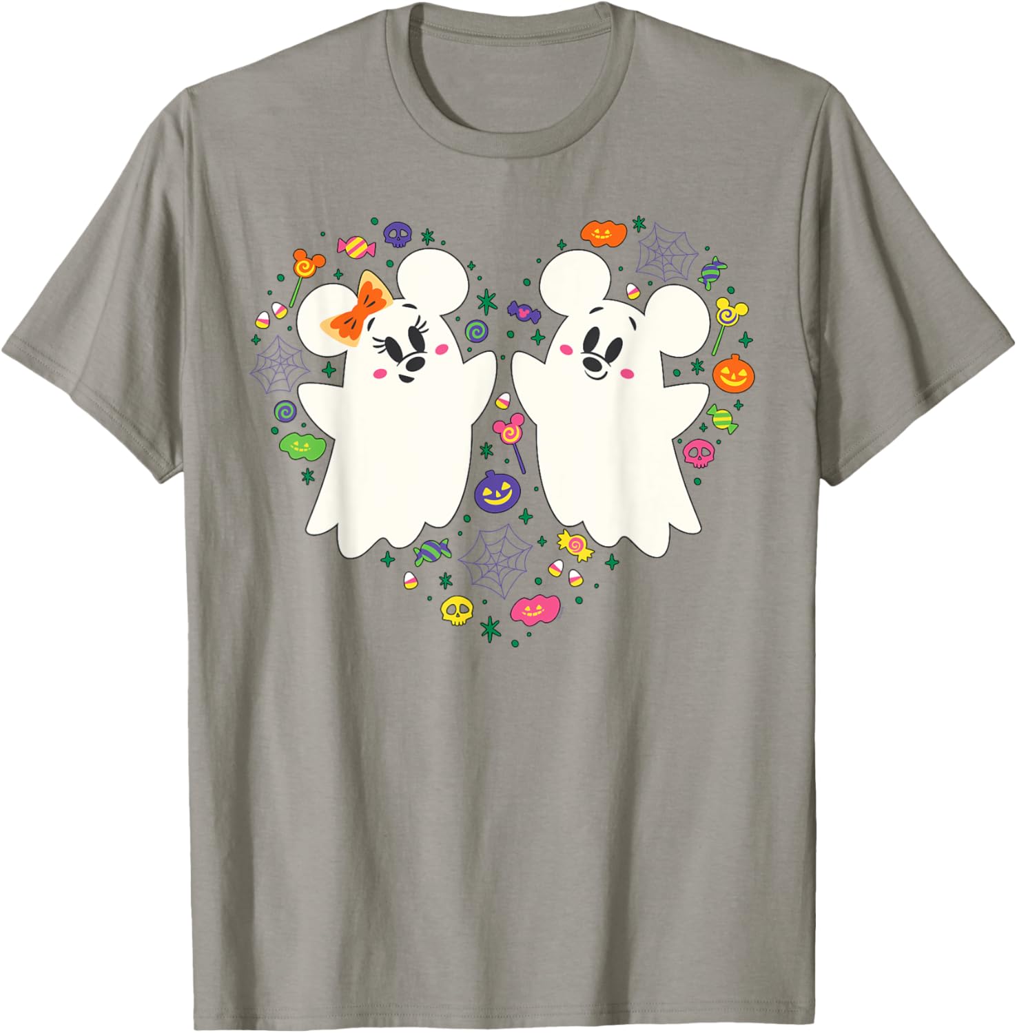 Disney Mickey and Minnie Ghosts Halloween Heart T-Shirt for Kids - 4