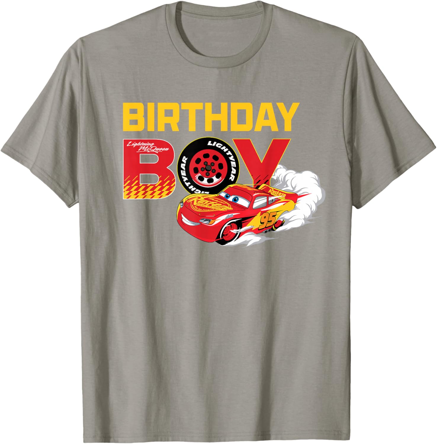 Lightning McQueen Birthday Boy T-Shirt for Disney Pixar Cars Fans - 13