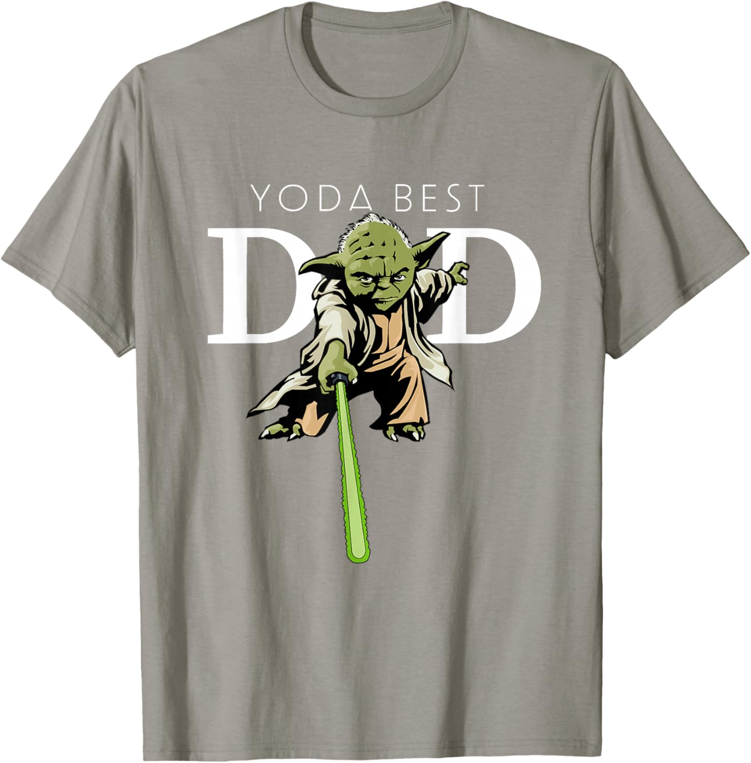 Star Wars Yoda Lightsaber Best Dad Father's Day T-Shirt for Dads - 6