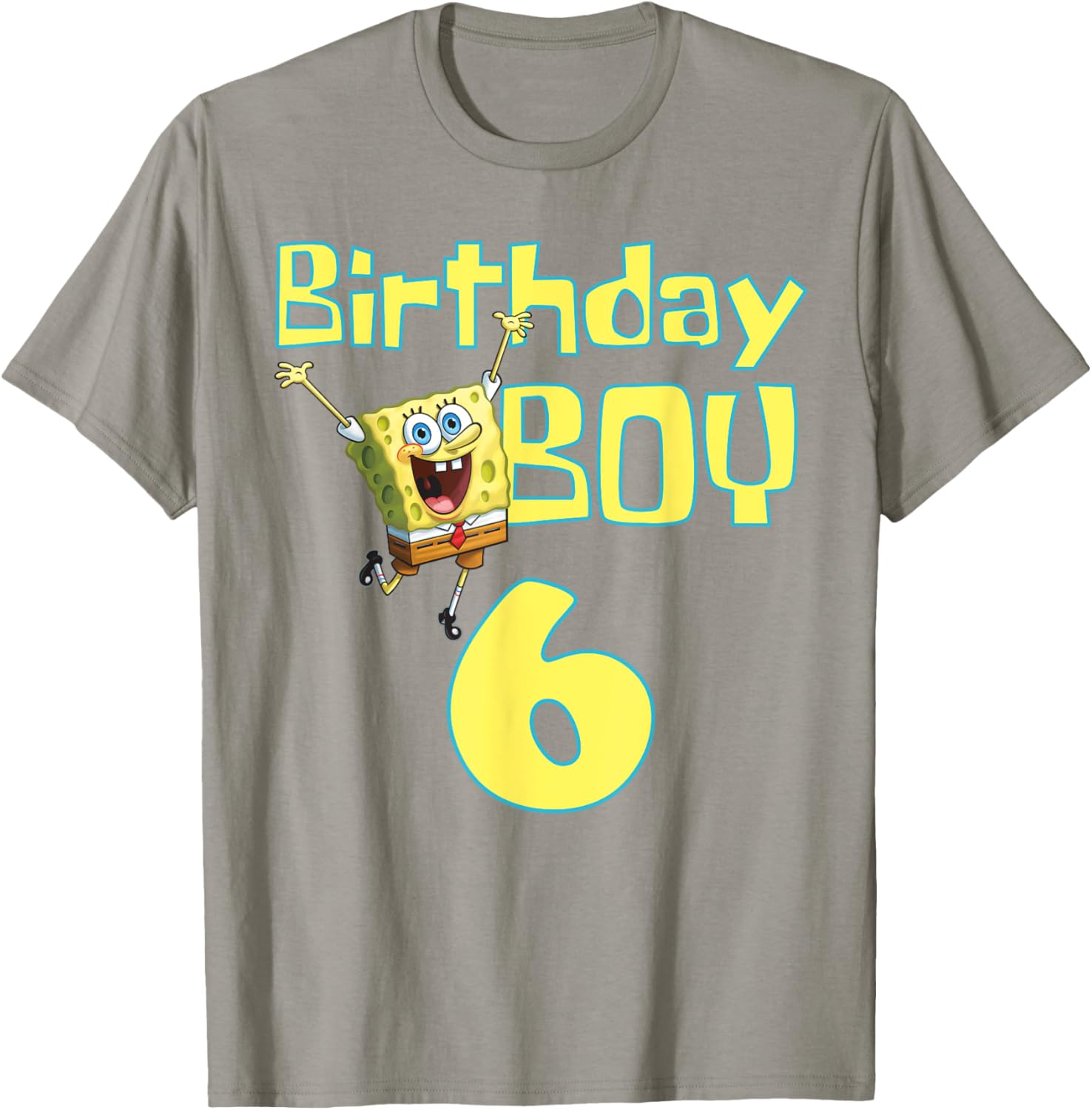 Mademark SpongeBob SquarePants Birthday Boy 6 T-Shirt for Kids - 4