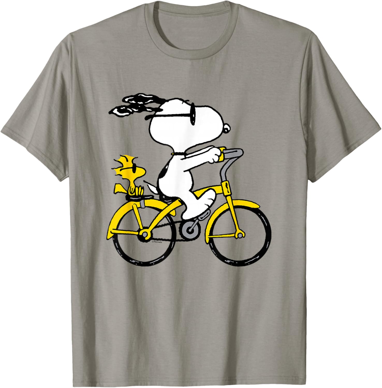 Snoopy and Woodstock Bike Ride T-Shirt for Fun Casual Outfits - 1