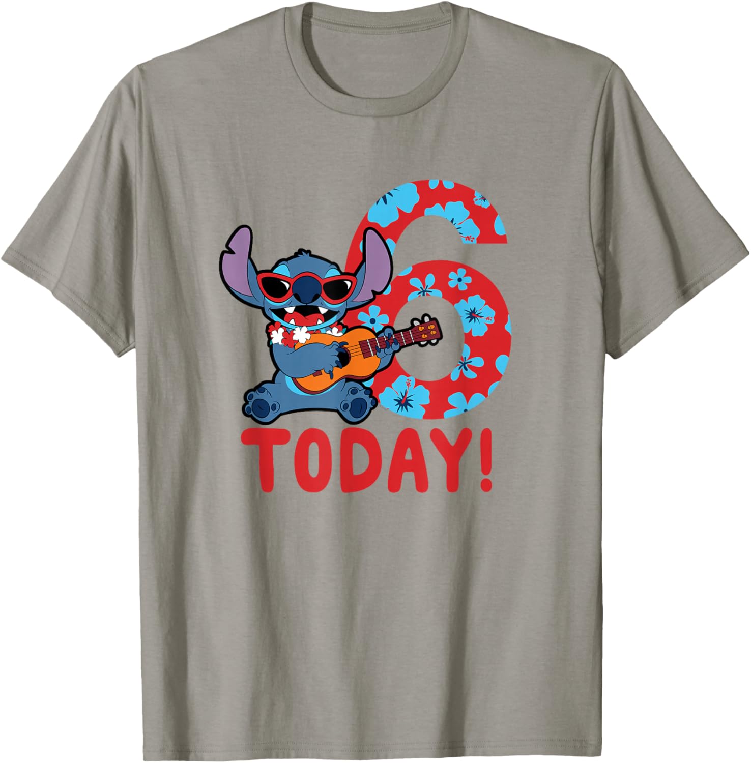 Disney Lilo & Stitch Tropical Birthday T-Shirt for 6 Year Old Fun Style - 9