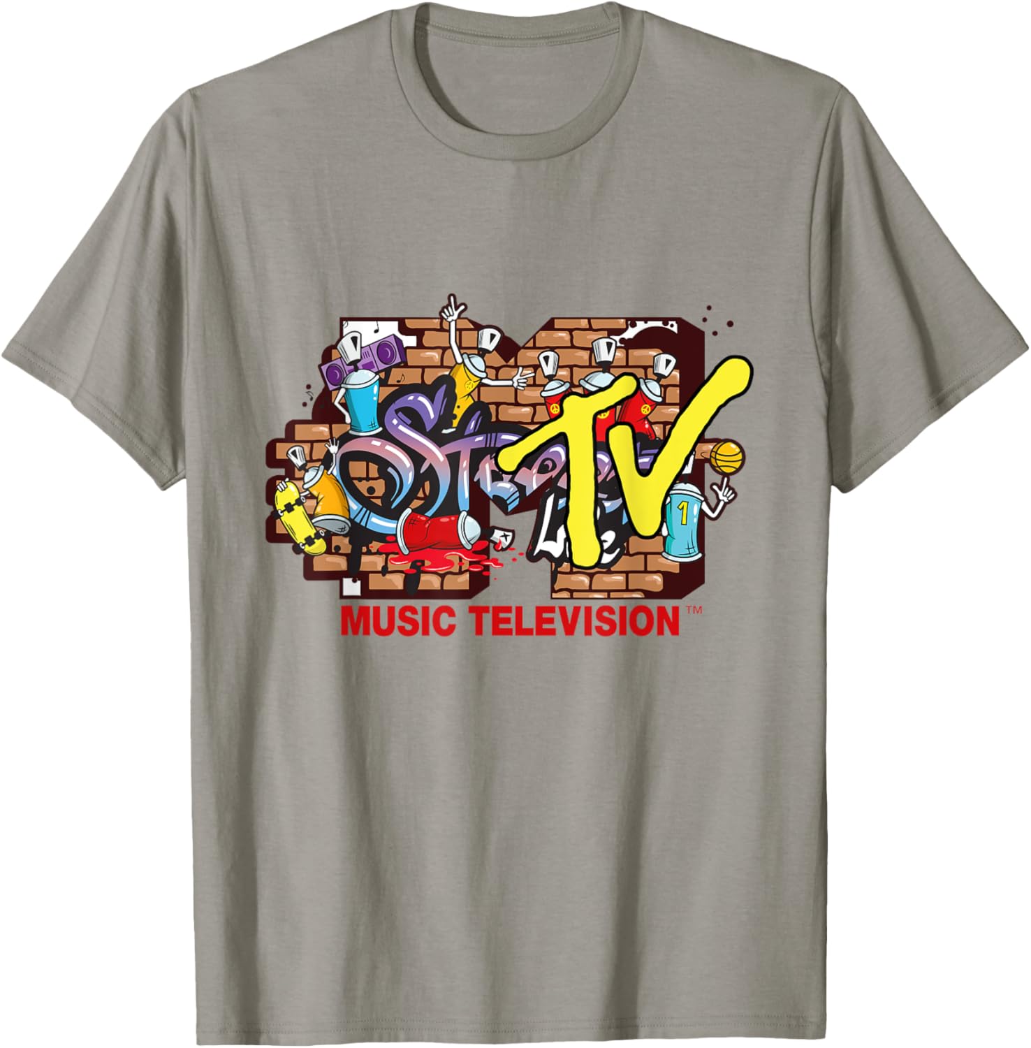 Mademark x MTV Graffiti Logo Streetwear T-Shirt for Trendy Styles - 17