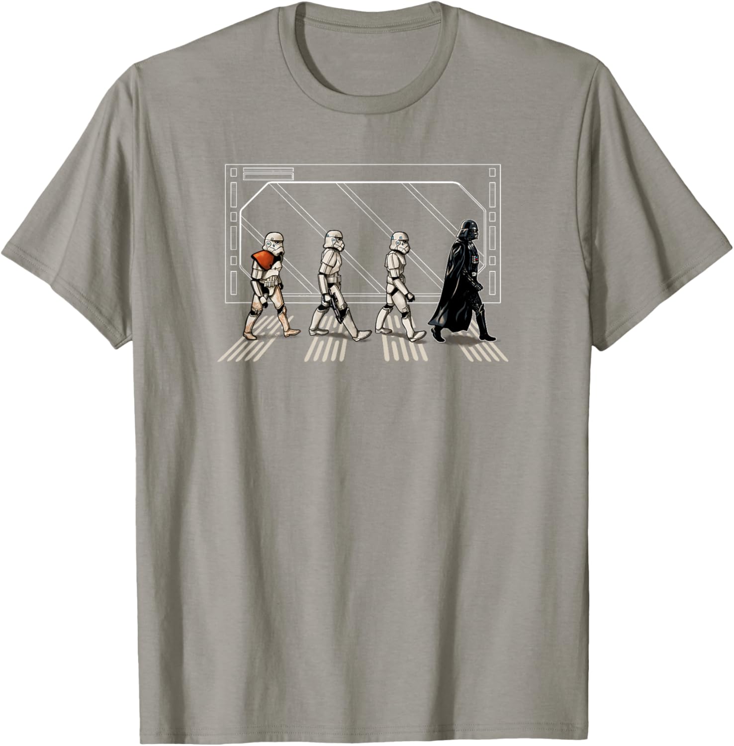 Star Wars Darth Vader and Stormtroopers Abbey Road T-Shirt for Fans - 5