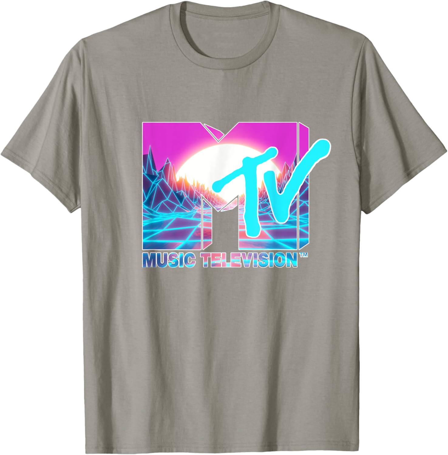 Mademark x MTV Official Logo T-Shirt with Sun and World Graphic - 5