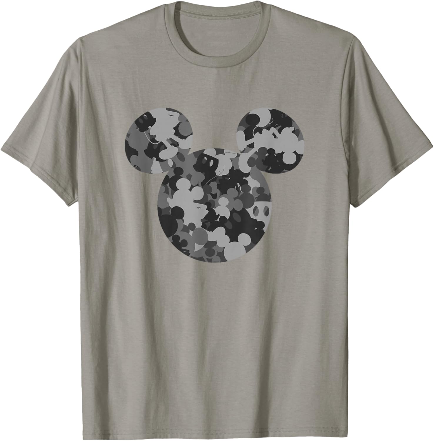 Disney Mickey Mouse Camo Gray T-Shirt for Fun and Stylish Kids - 8