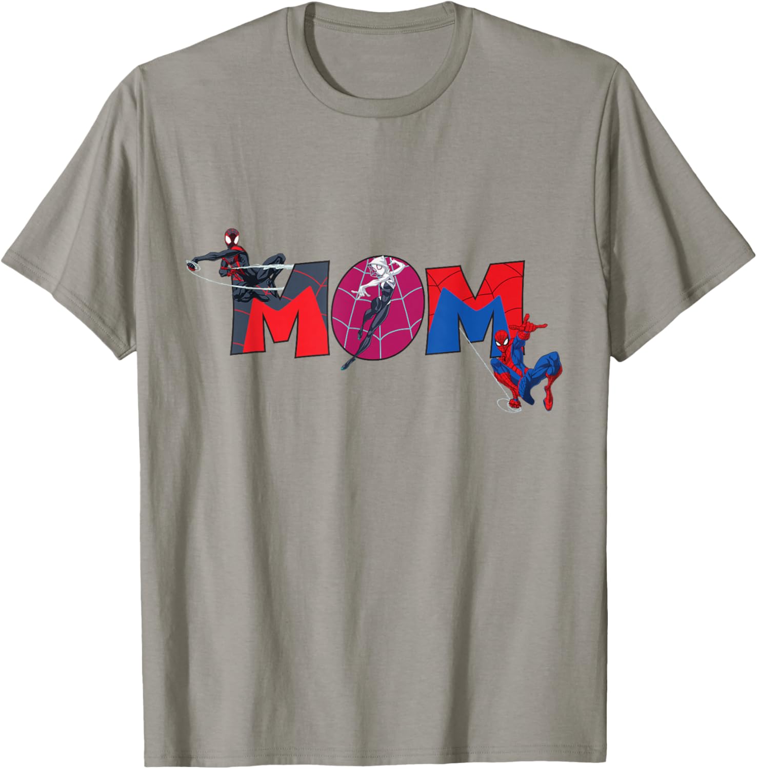 Marvel Spider-Man Trio Mom T-Shirt for Mother's Day Family Trip - 14