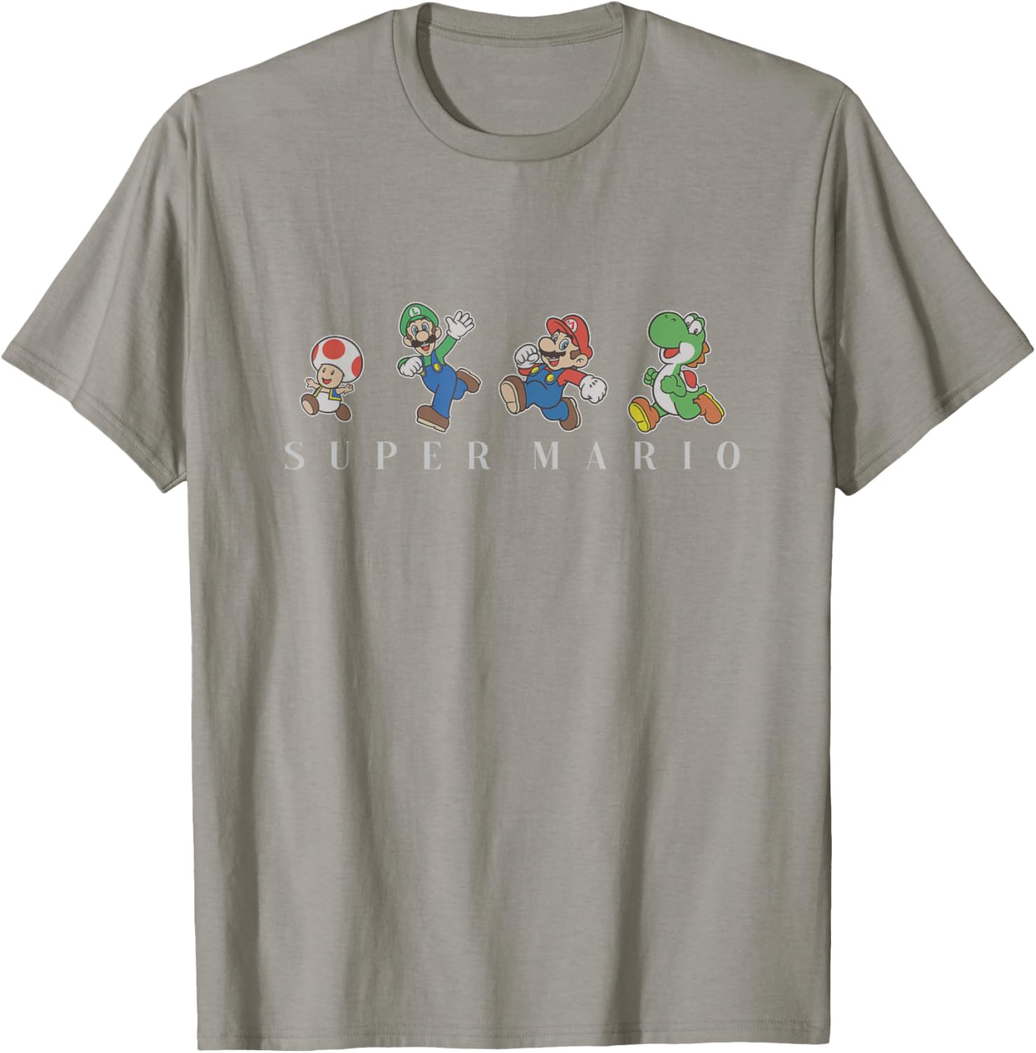 Super Mario Character Line Up T-Shirt for Gaming Fans and Collectors - 1