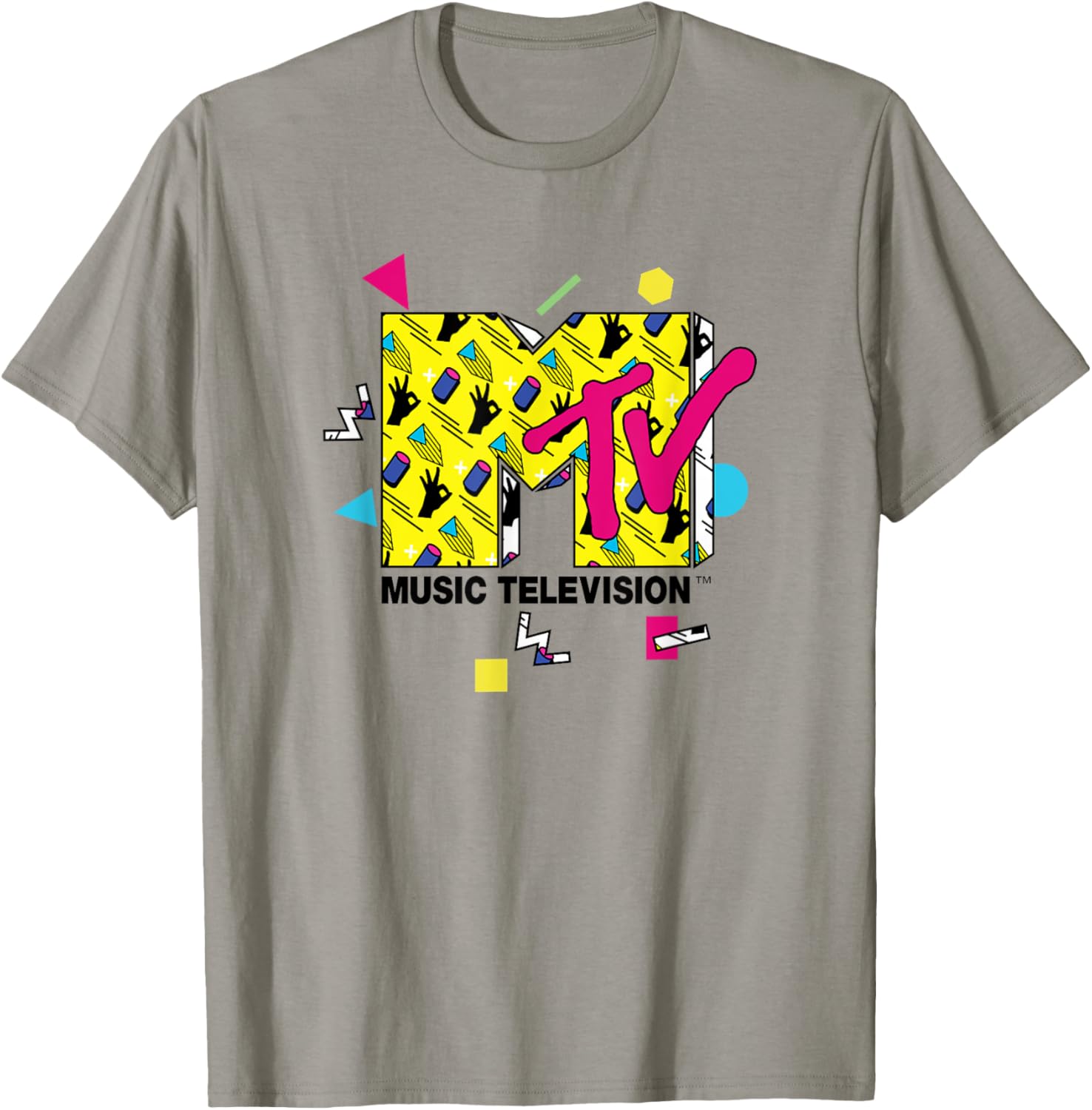 Mademark x MTV Official Logo T-Shirt with 80s 90s Party Art Design - 19