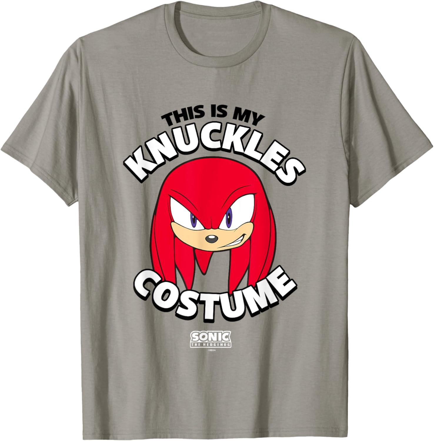 Sonic The Hedgehog Knuckles Costume T-Shirt Perfect for Halloween Fun - 12